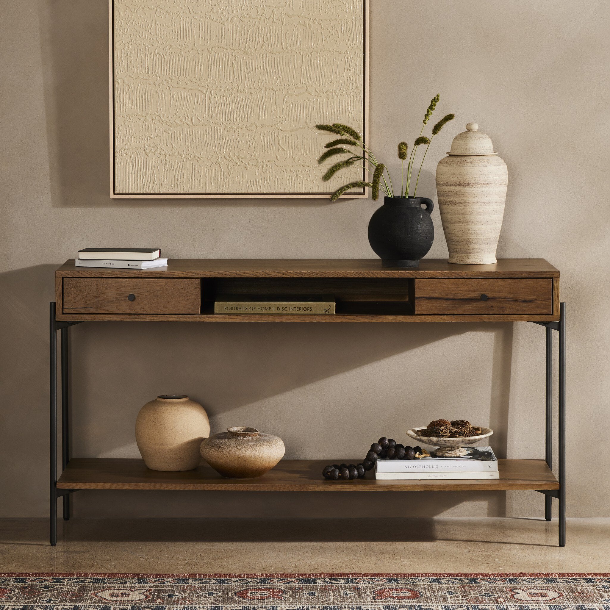 Eaton Console Table - Dark Gunmetal