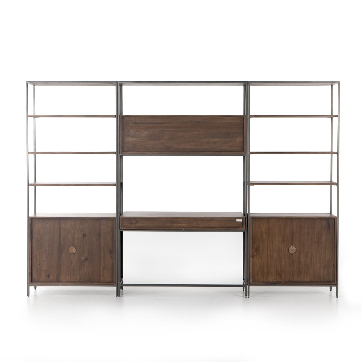 Trey Modular Wall Desk With 2 Bookcases