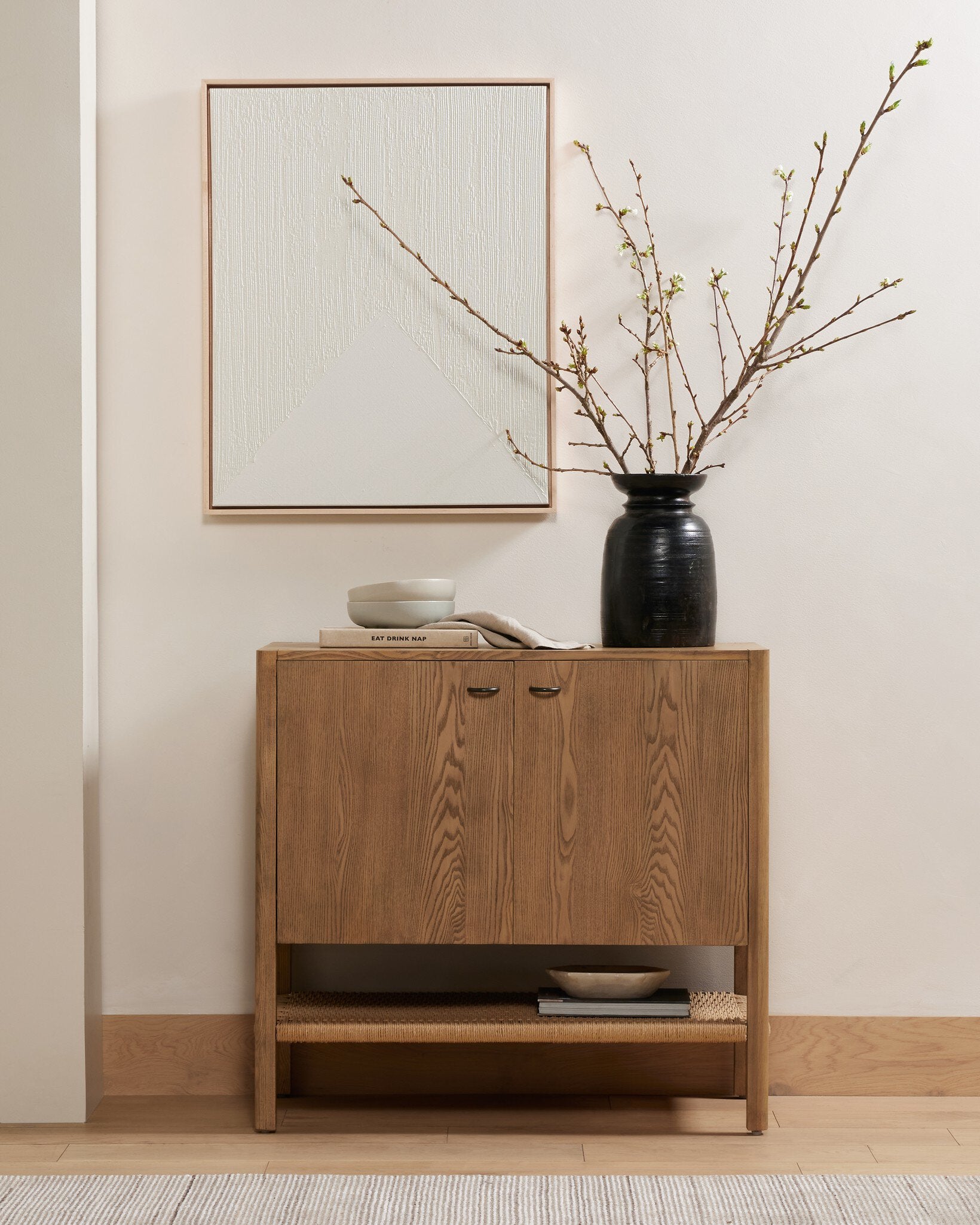 Zuma Small Cabinet - Dune Ash Veneer