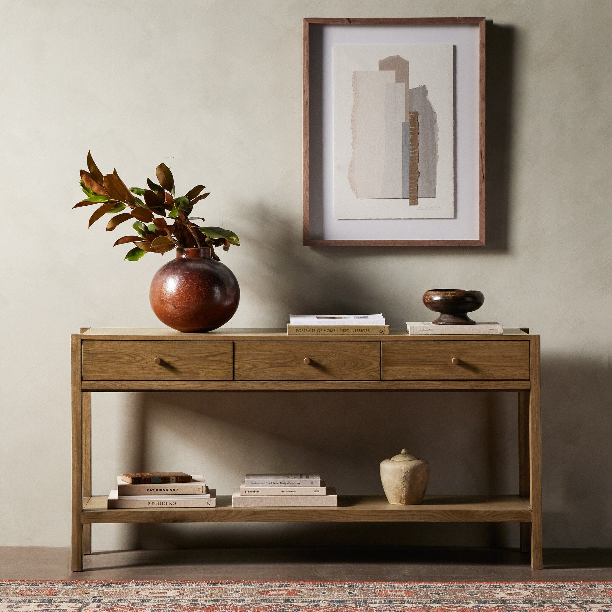 Meadow Console Table - Tawny Oak Veneer
