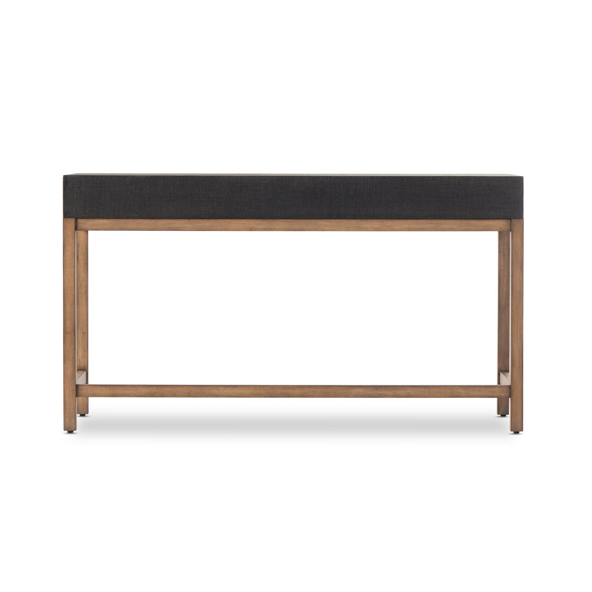 Fiona Desk - Black Raffia