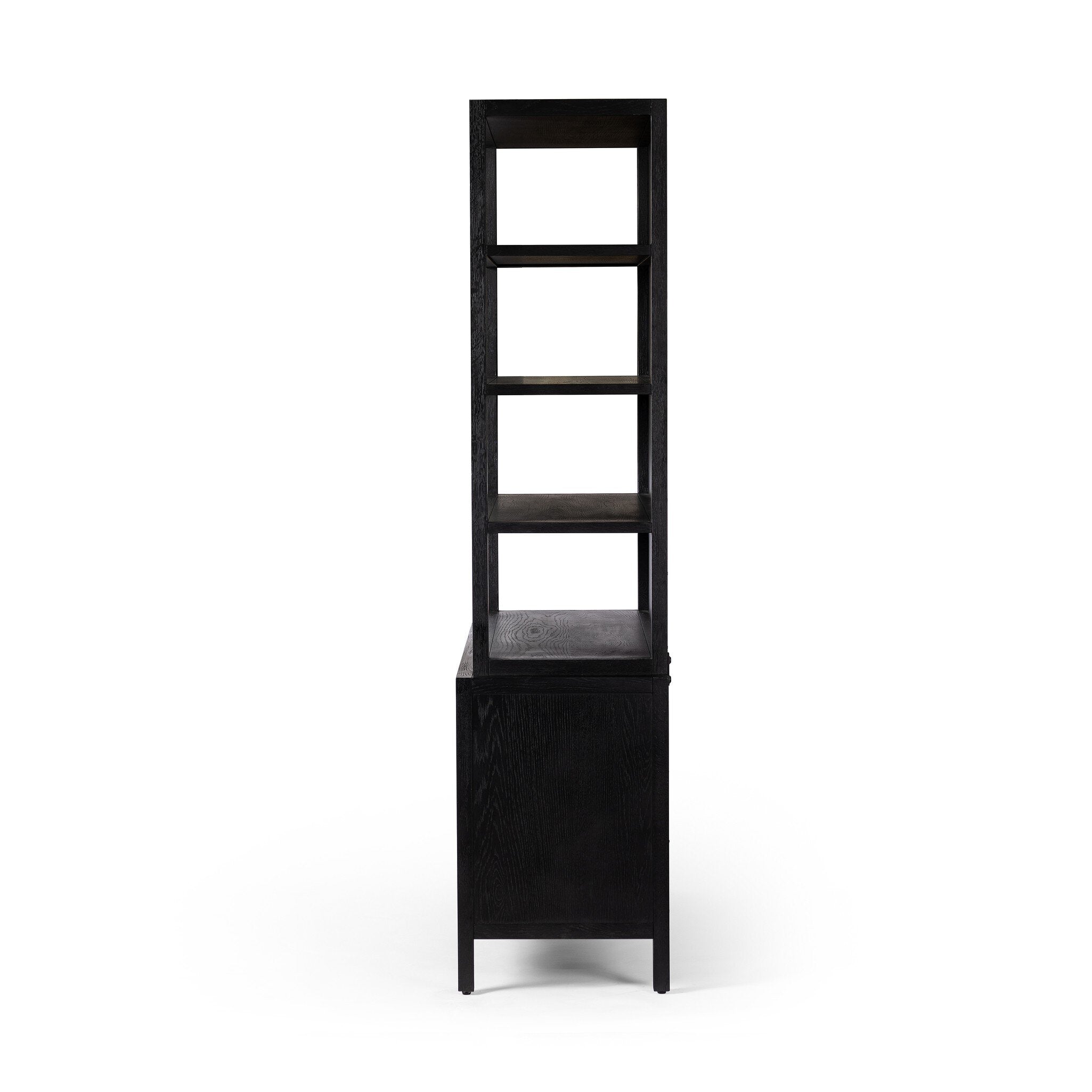 Hopkins Bookcase - Brushed Ebony Oak