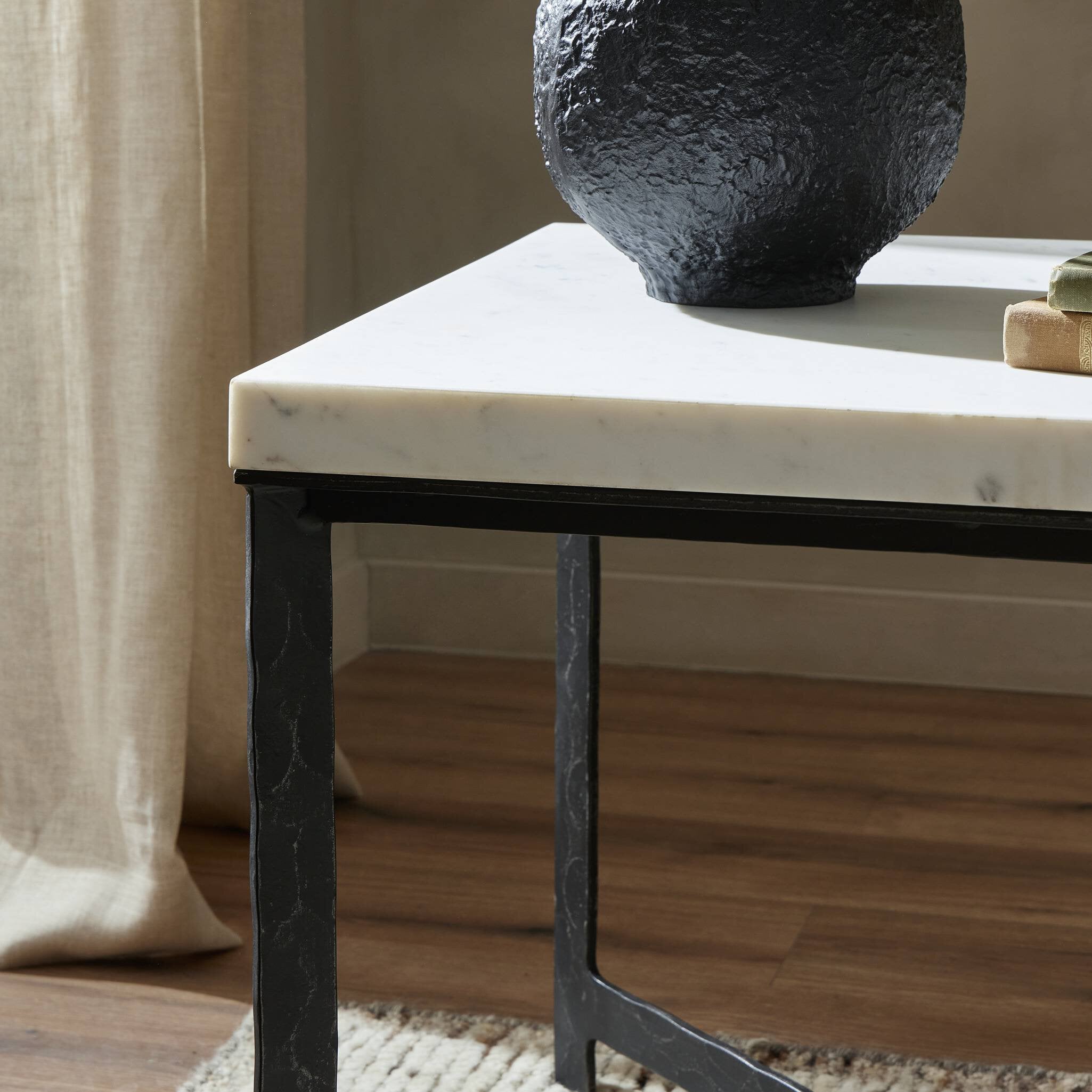 Hammered Iron End Table