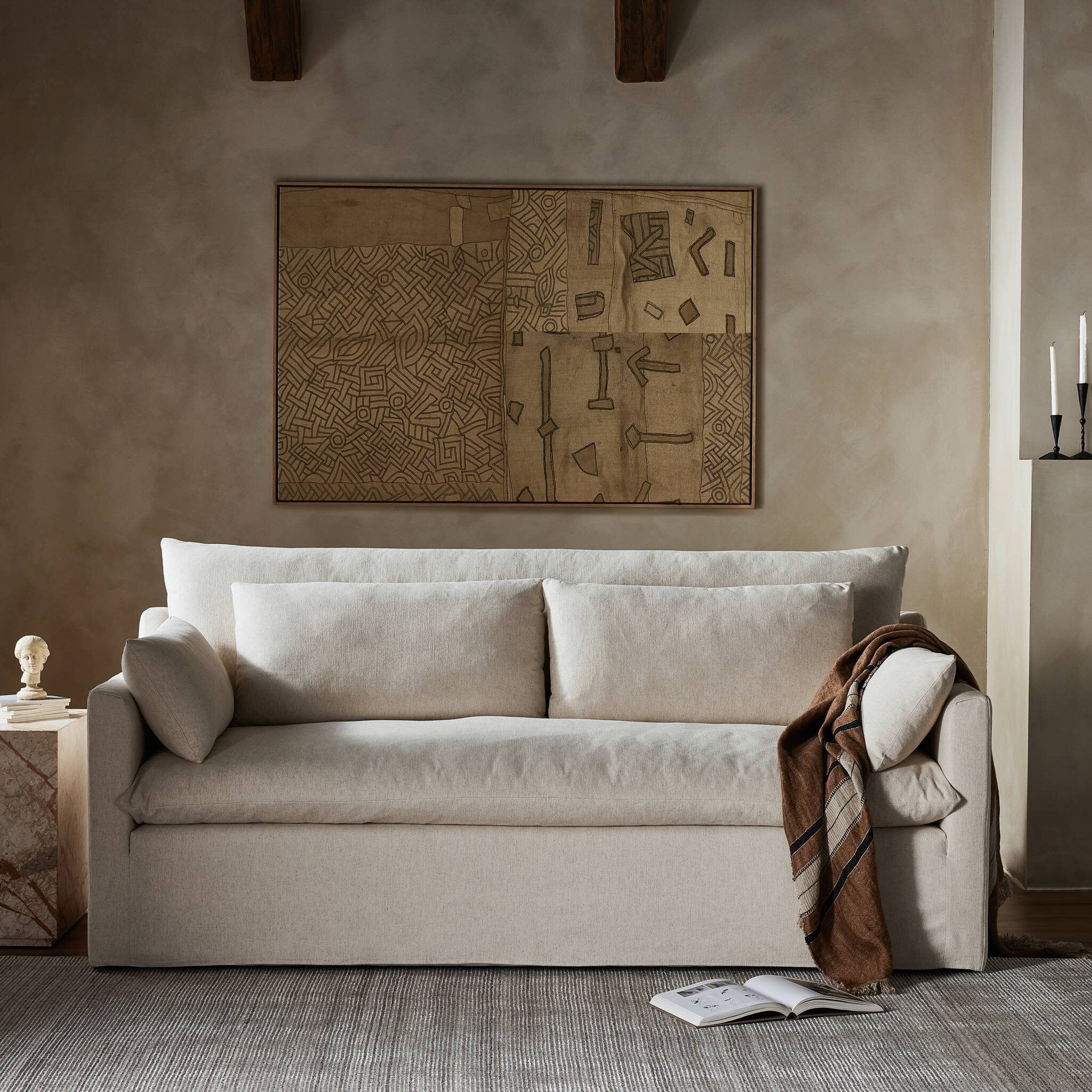 Zadie Sofa-88" - Newcastle Natural
