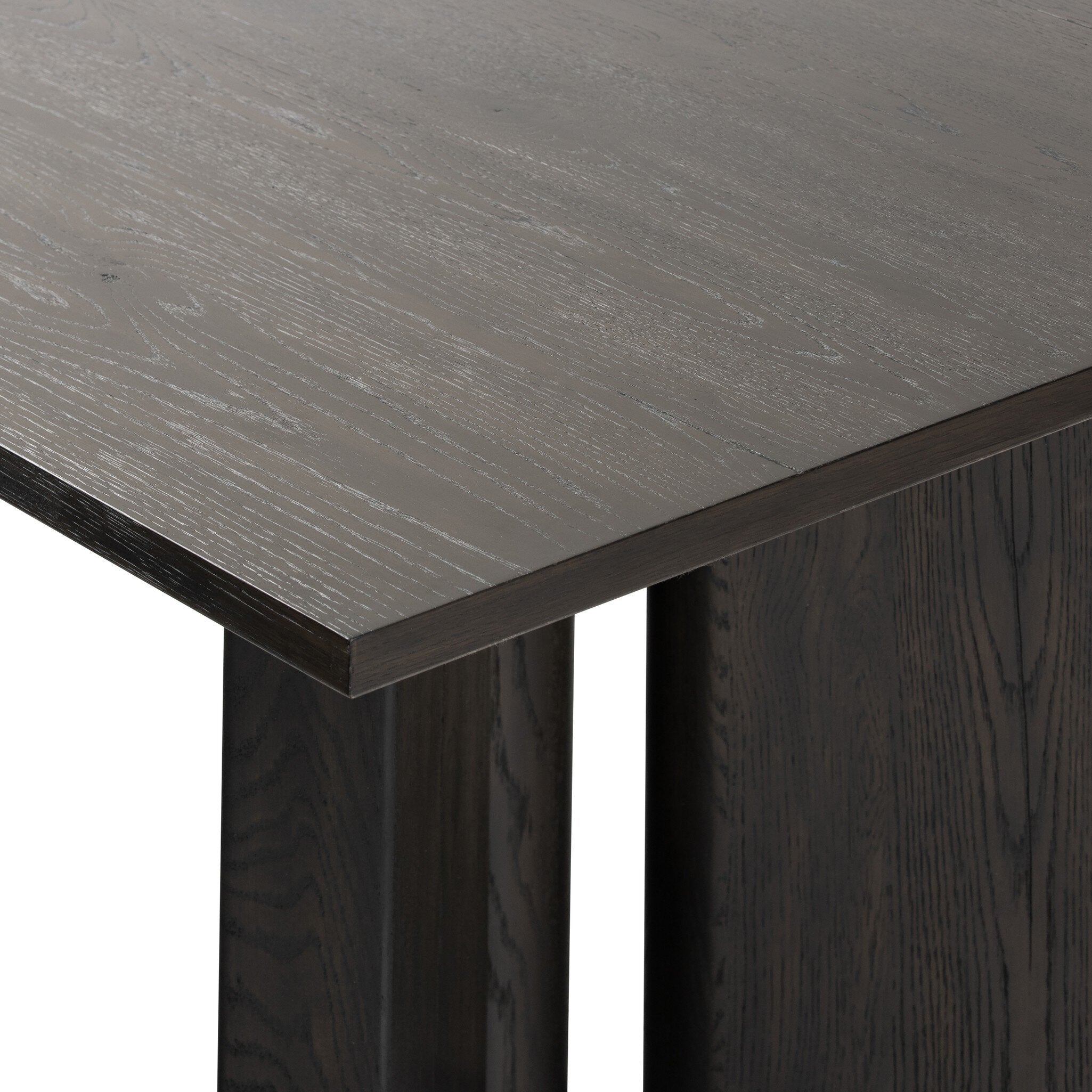 Huxley Dining Table 84" - Smoked Black Veneer