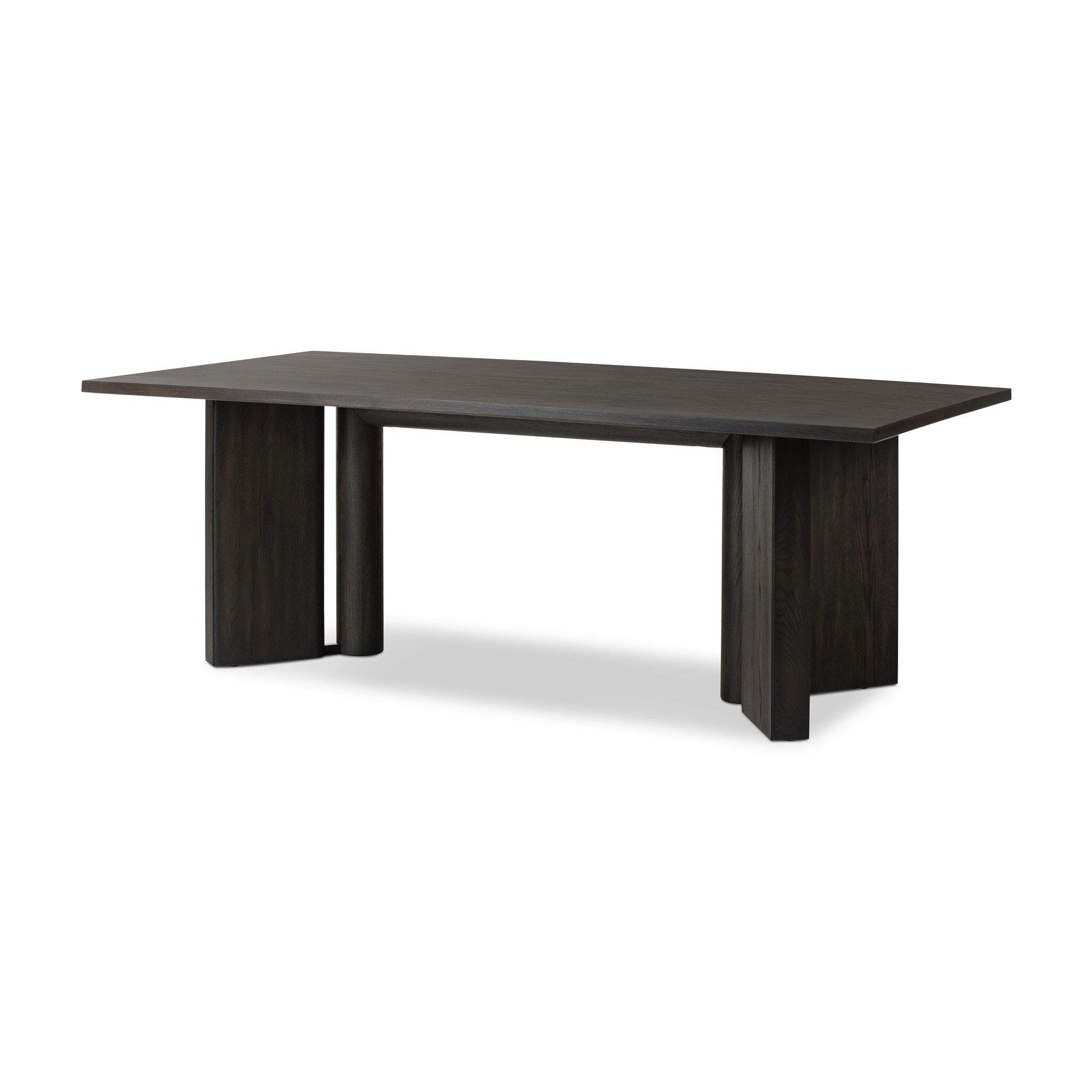 Huxley Dining Table 84" - Smoked Black Veneer