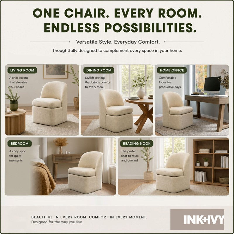 Lyra Dining Chair with castors