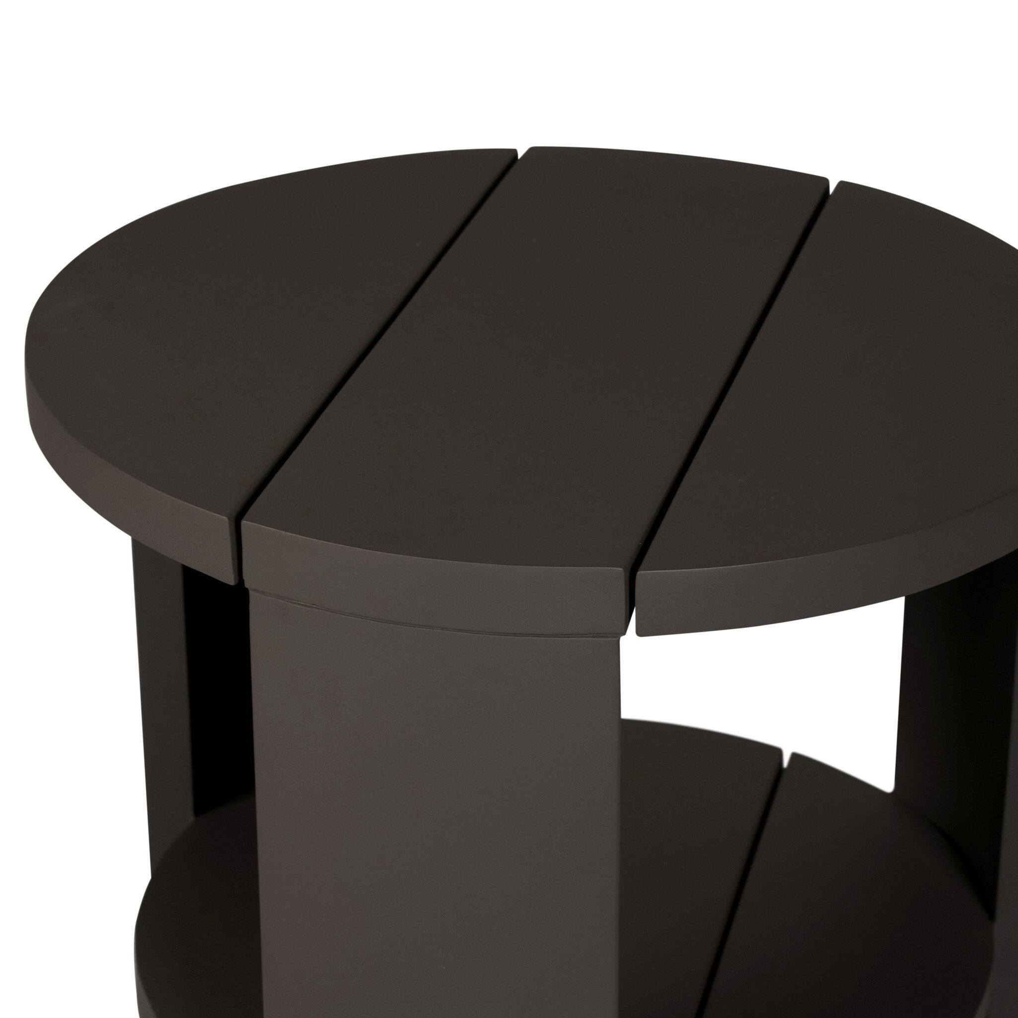 Roca Outdoor Round Metal End Table