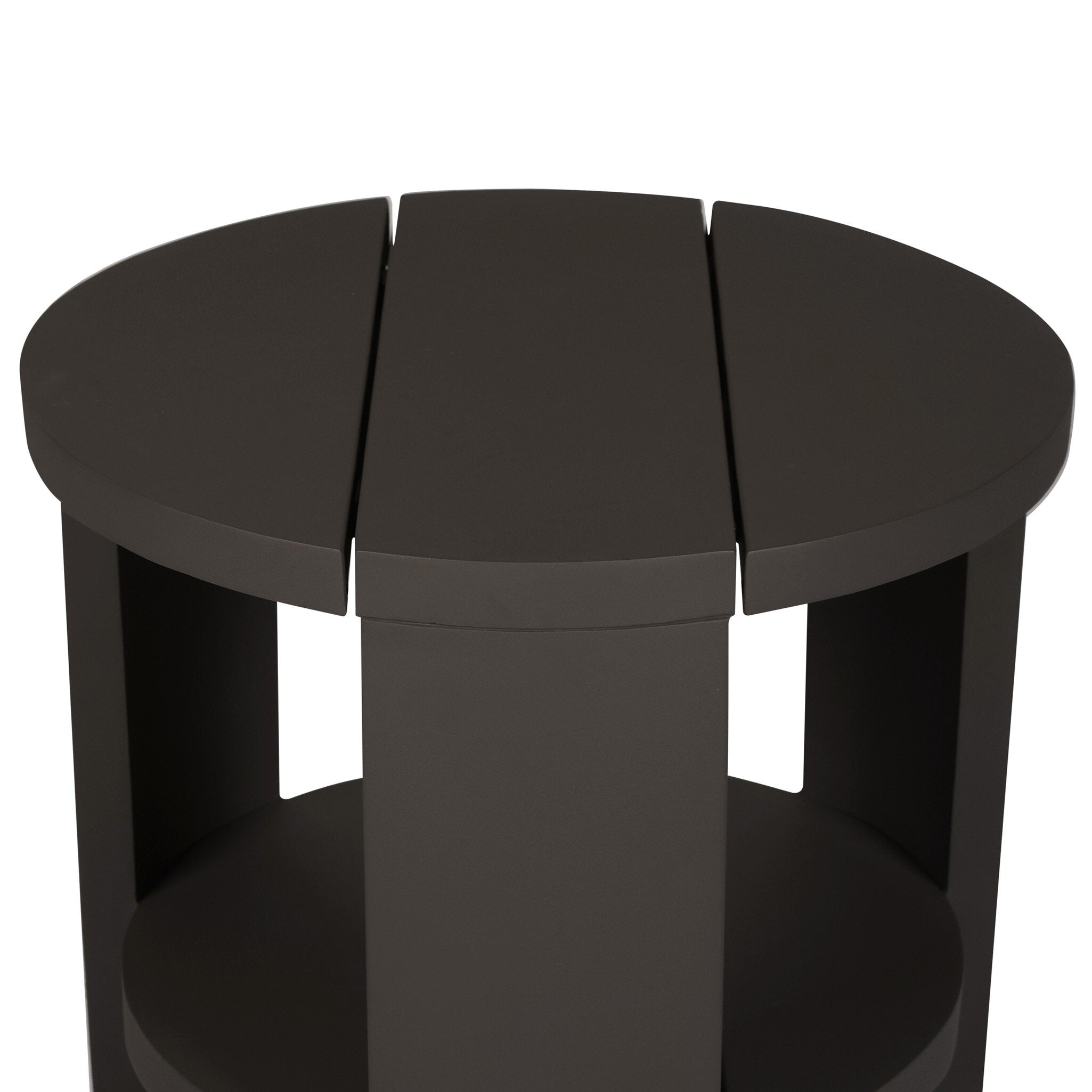 Roca Outdoor Round Metal End Table