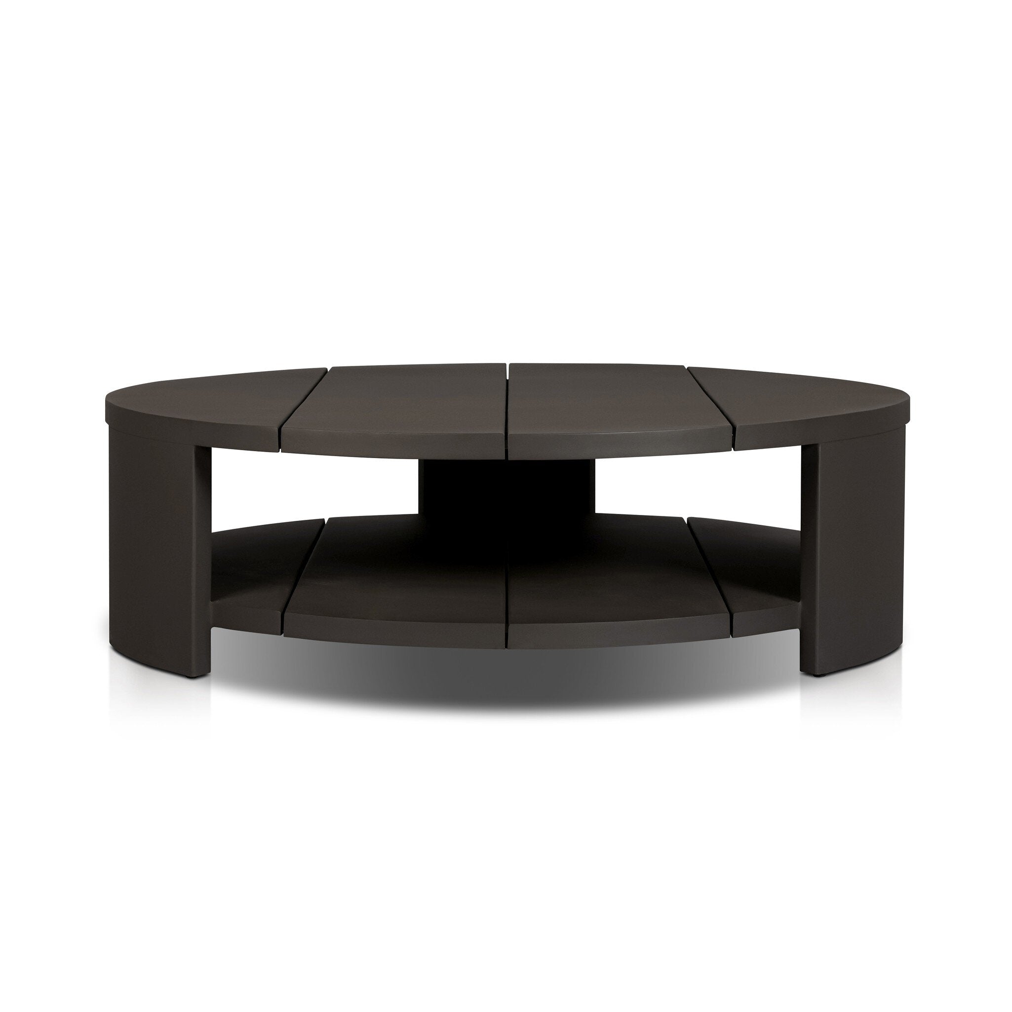 Roca Outdoor Round Metal Coffee Table