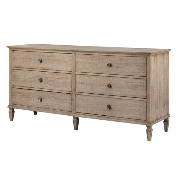 Victoria 6-drawer wood dresser