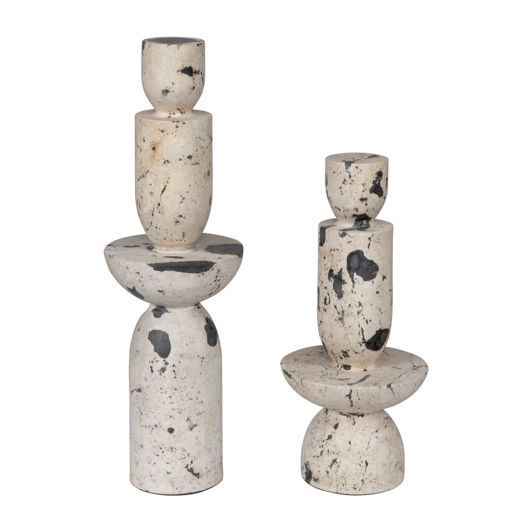 Nouveau Tower Indoor-Outdoor Sculptures, S/2