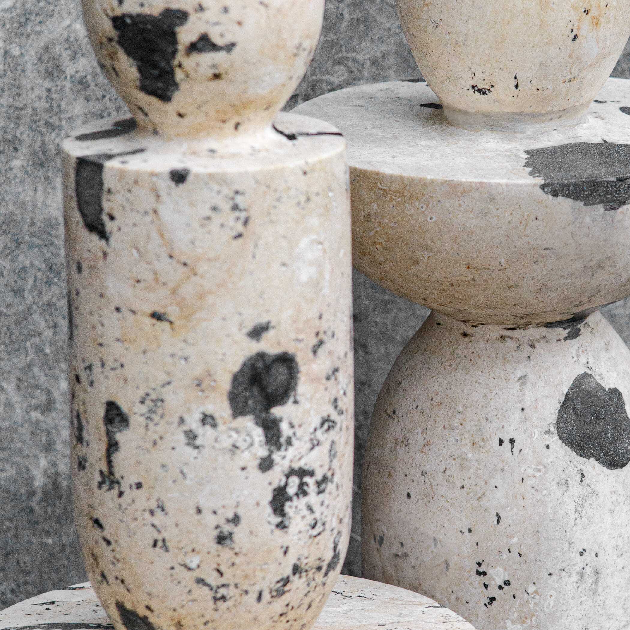 Nouveau Tower Indoor-Outdoor Sculptures, S/2