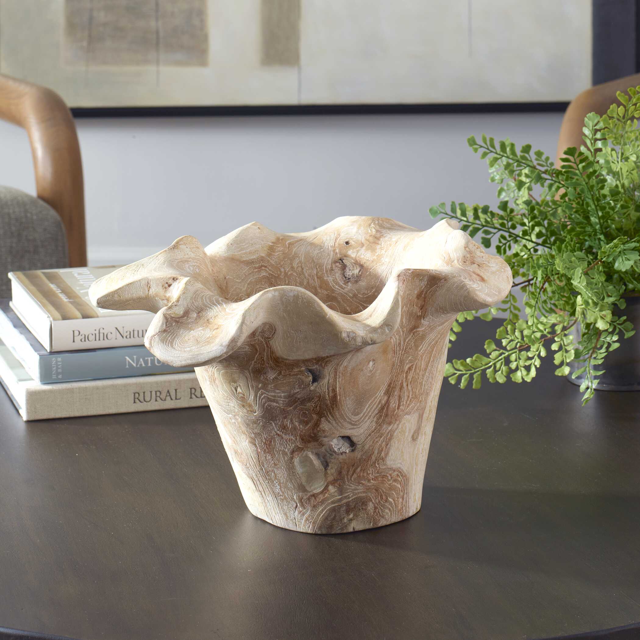 Teak Flow Indoor-Outdoor Bowl