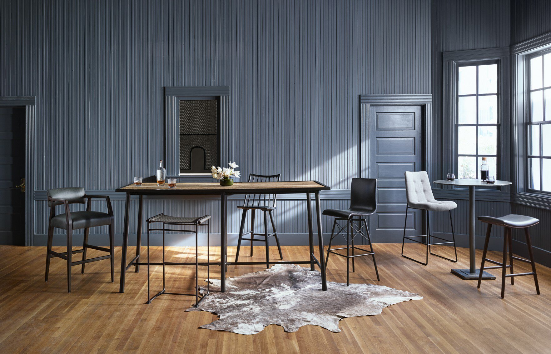 Diaw Bar + Counter Stool - Rialto Ebony