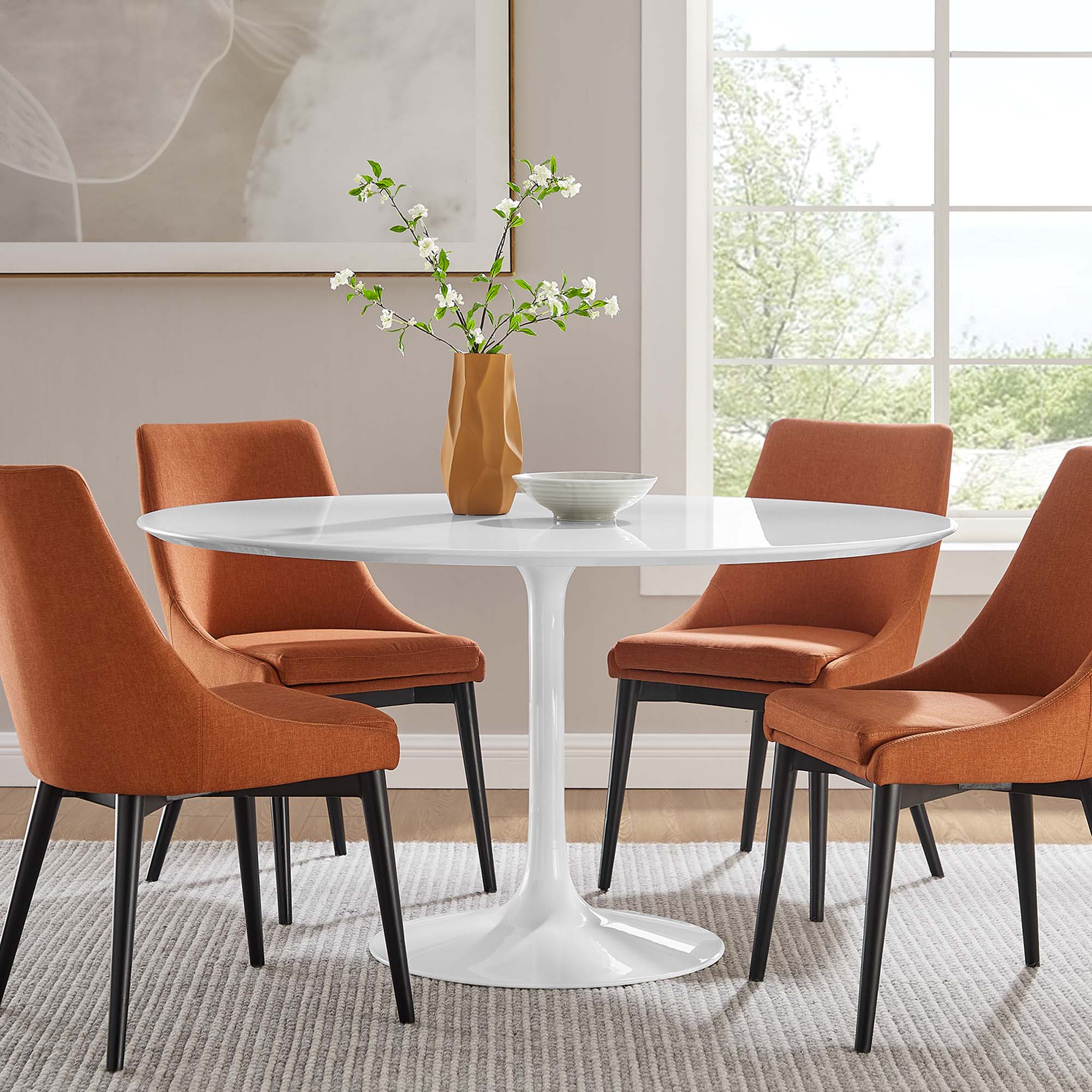 Lippa Round Wood Dining Table
