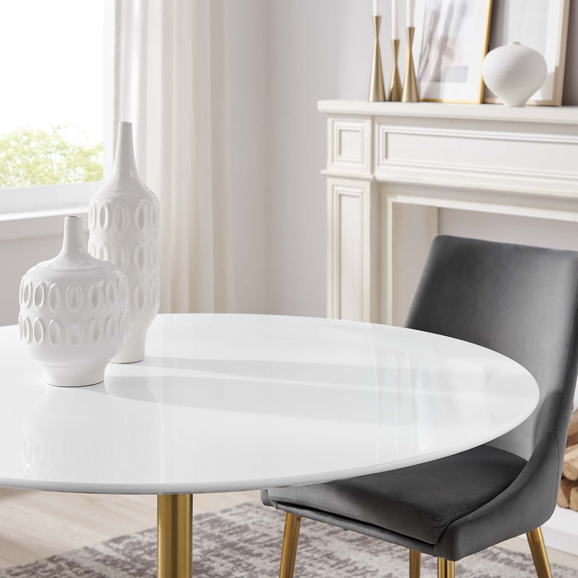 Lippa Round Wood Dining Table
