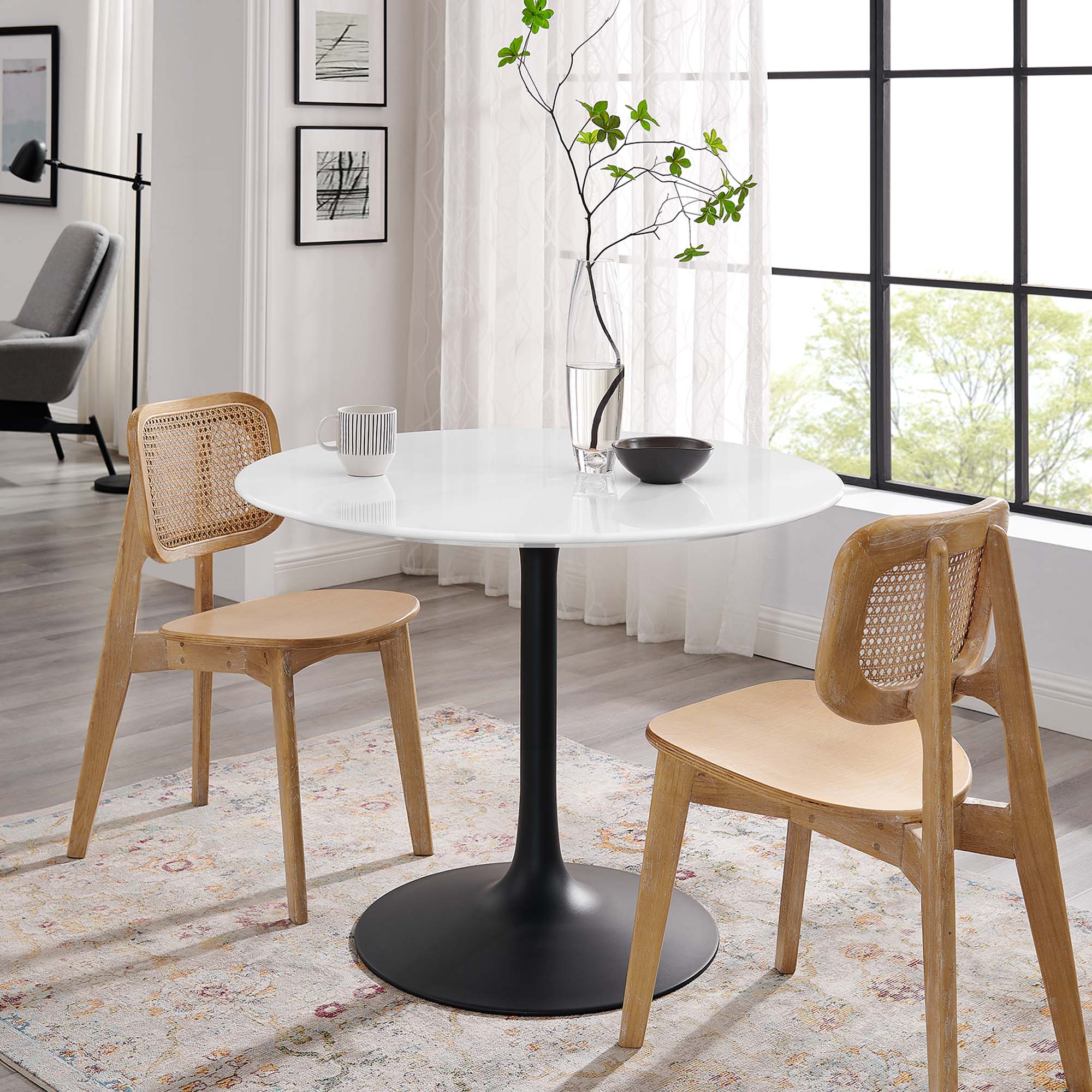 Lippa Round Wood Dining Table