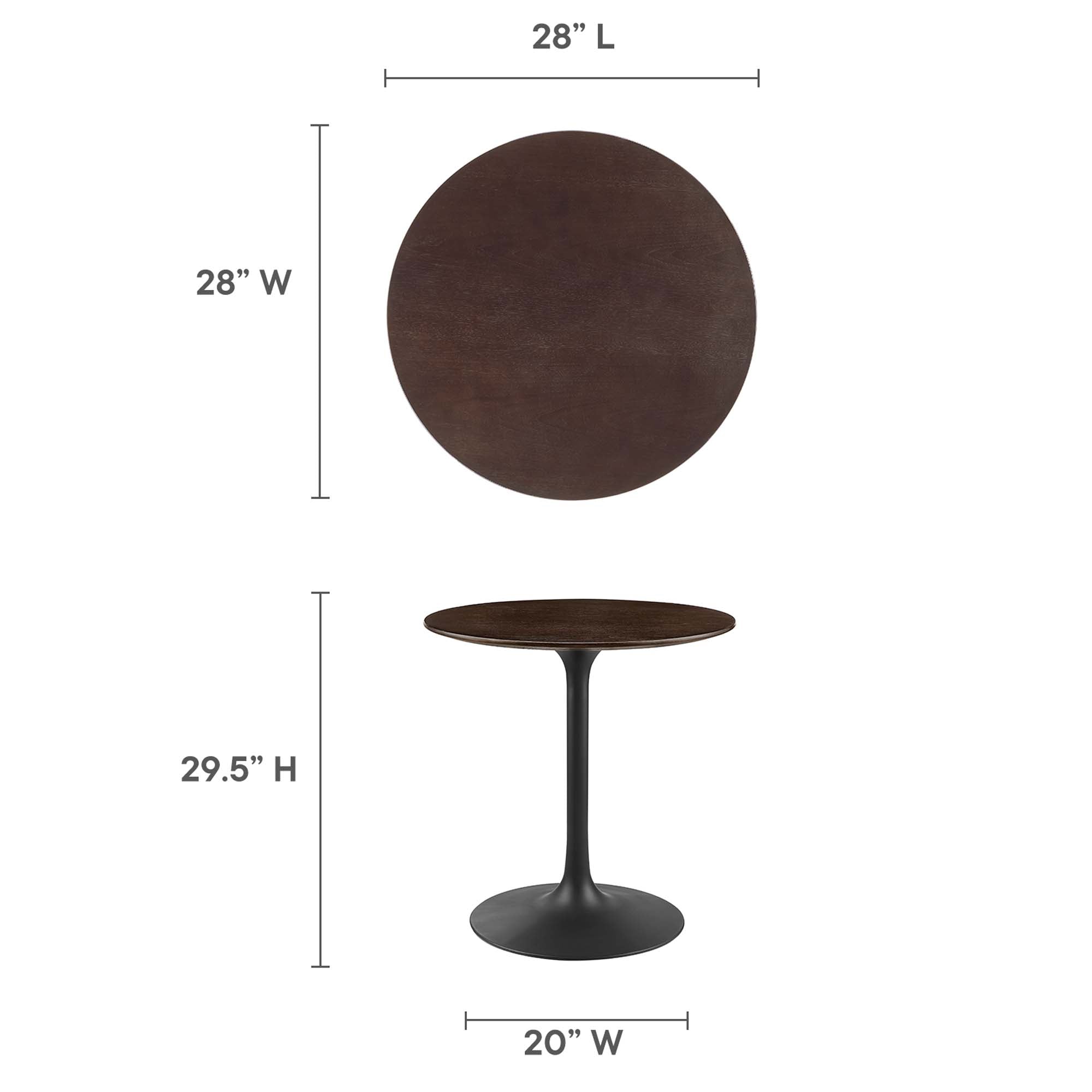 Lippa Round Wood Dining Table