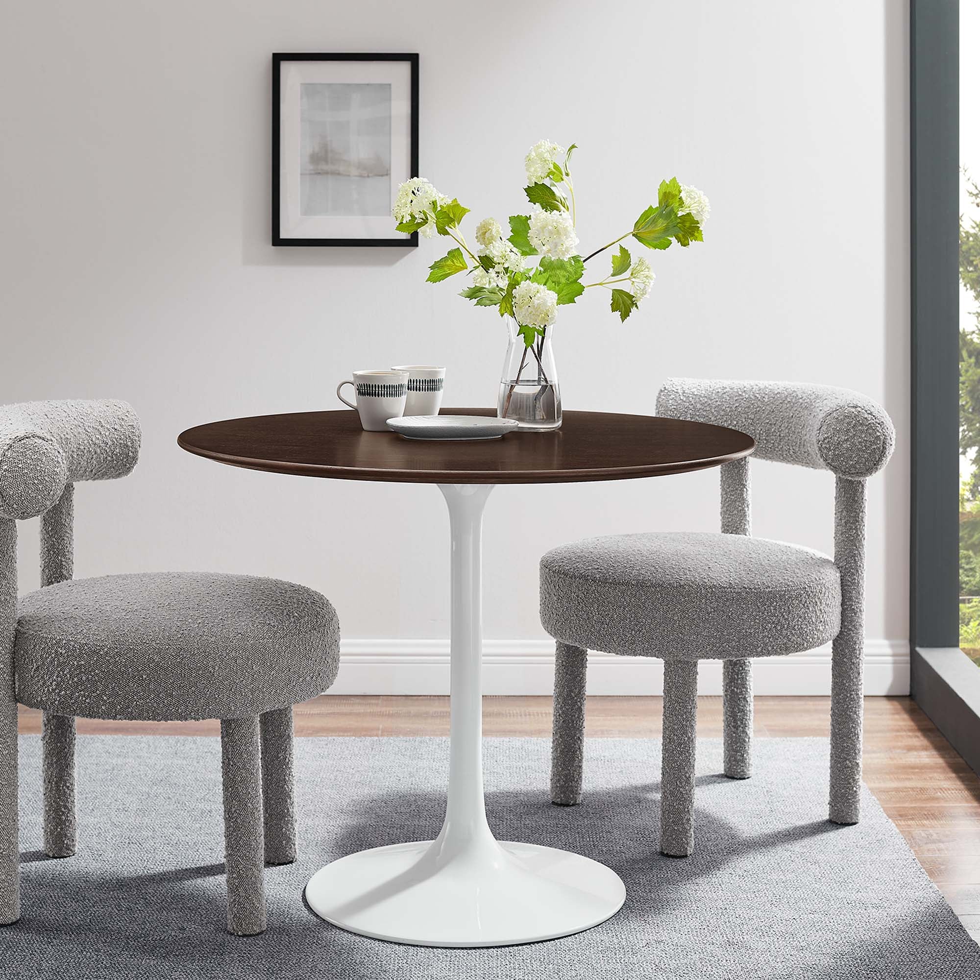 Lippa Round Wood Dining Table