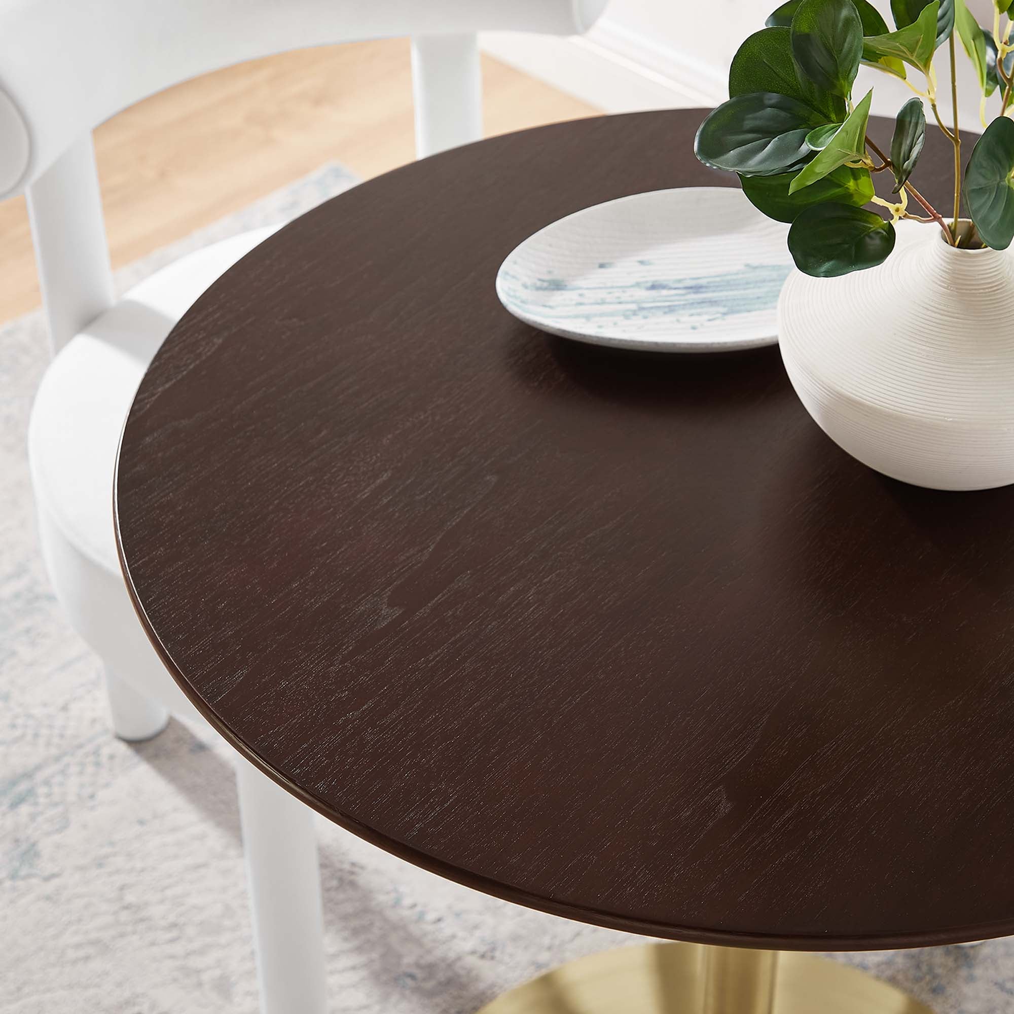 Lippa Round Wood Dining Table