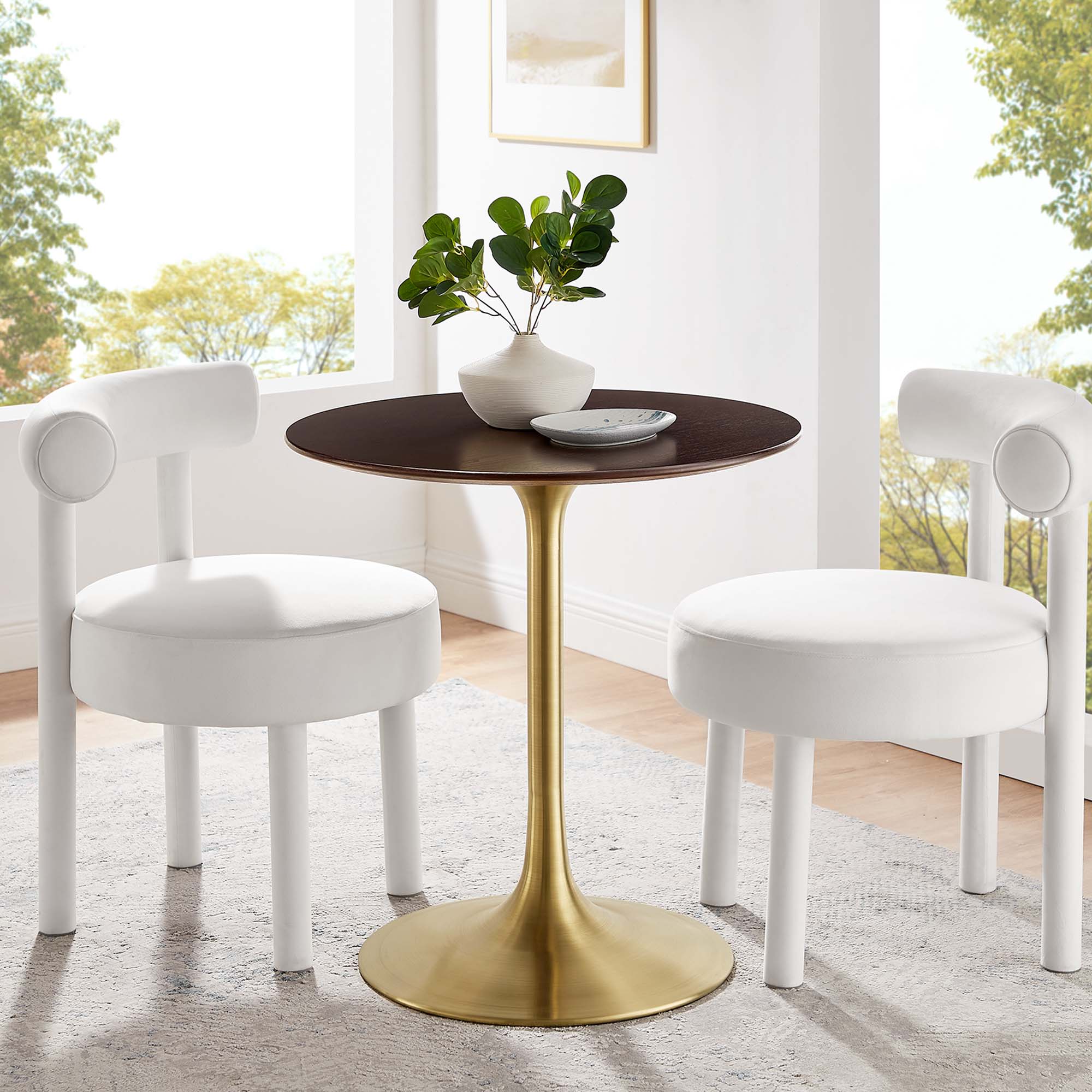 Lippa Round Wood Dining Table