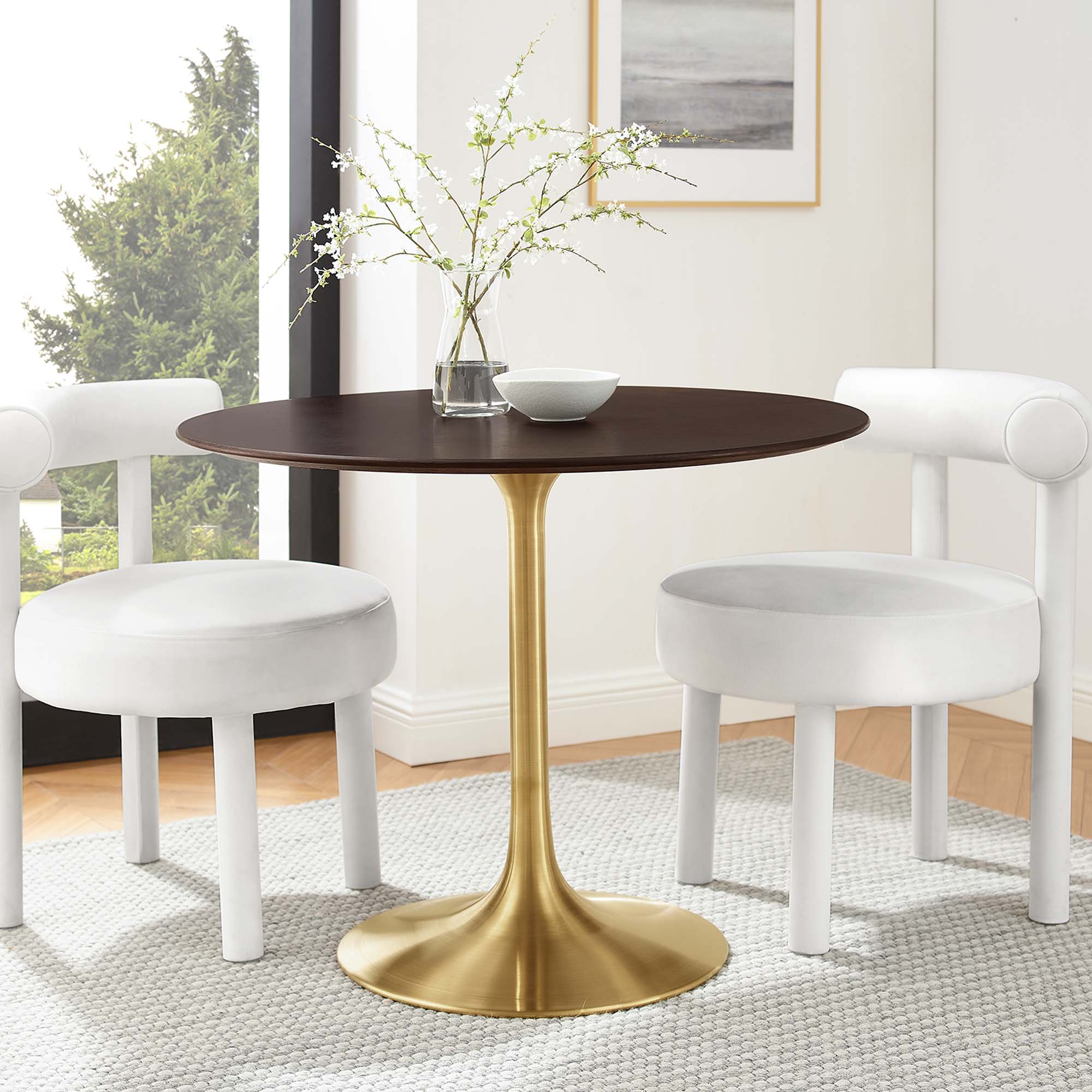 Lippa Round Wood Dining Table