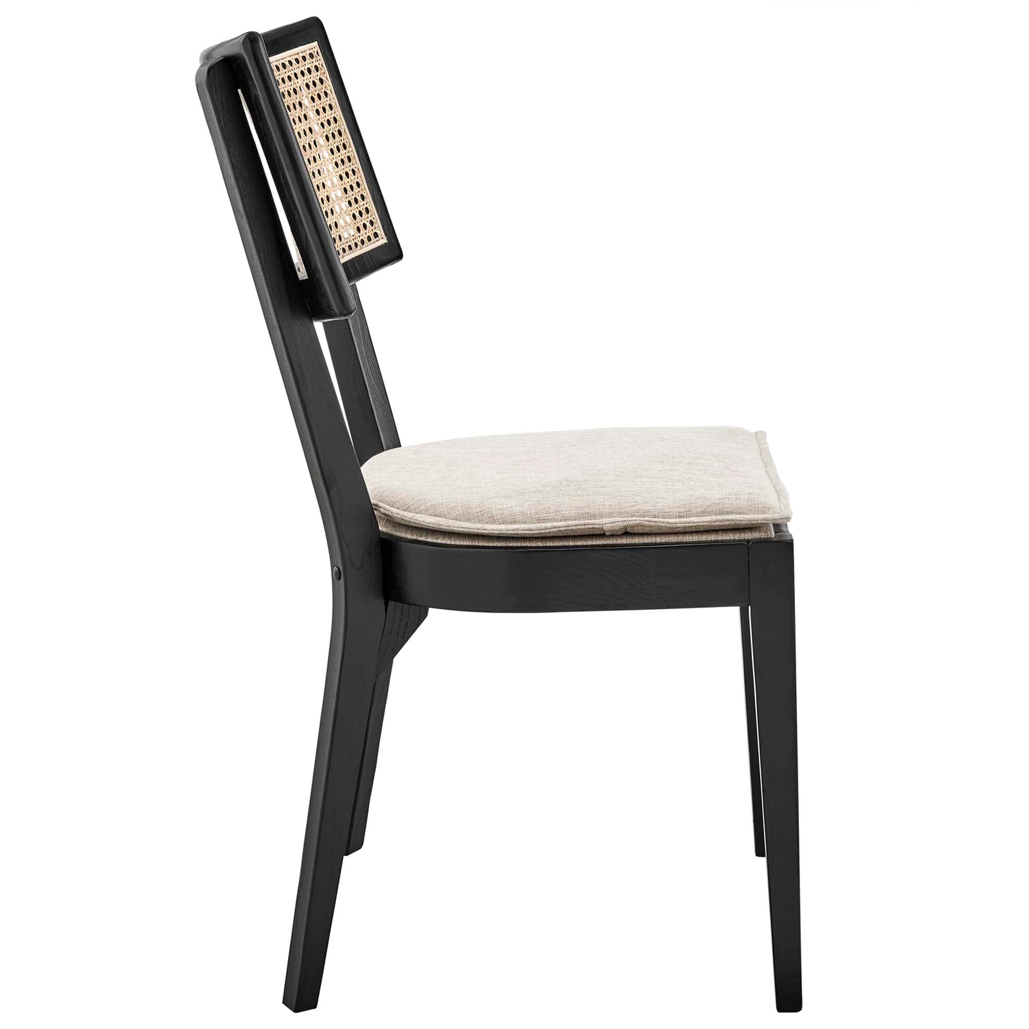 Caledonia Fabric Upholstered Wood Dining Chair
