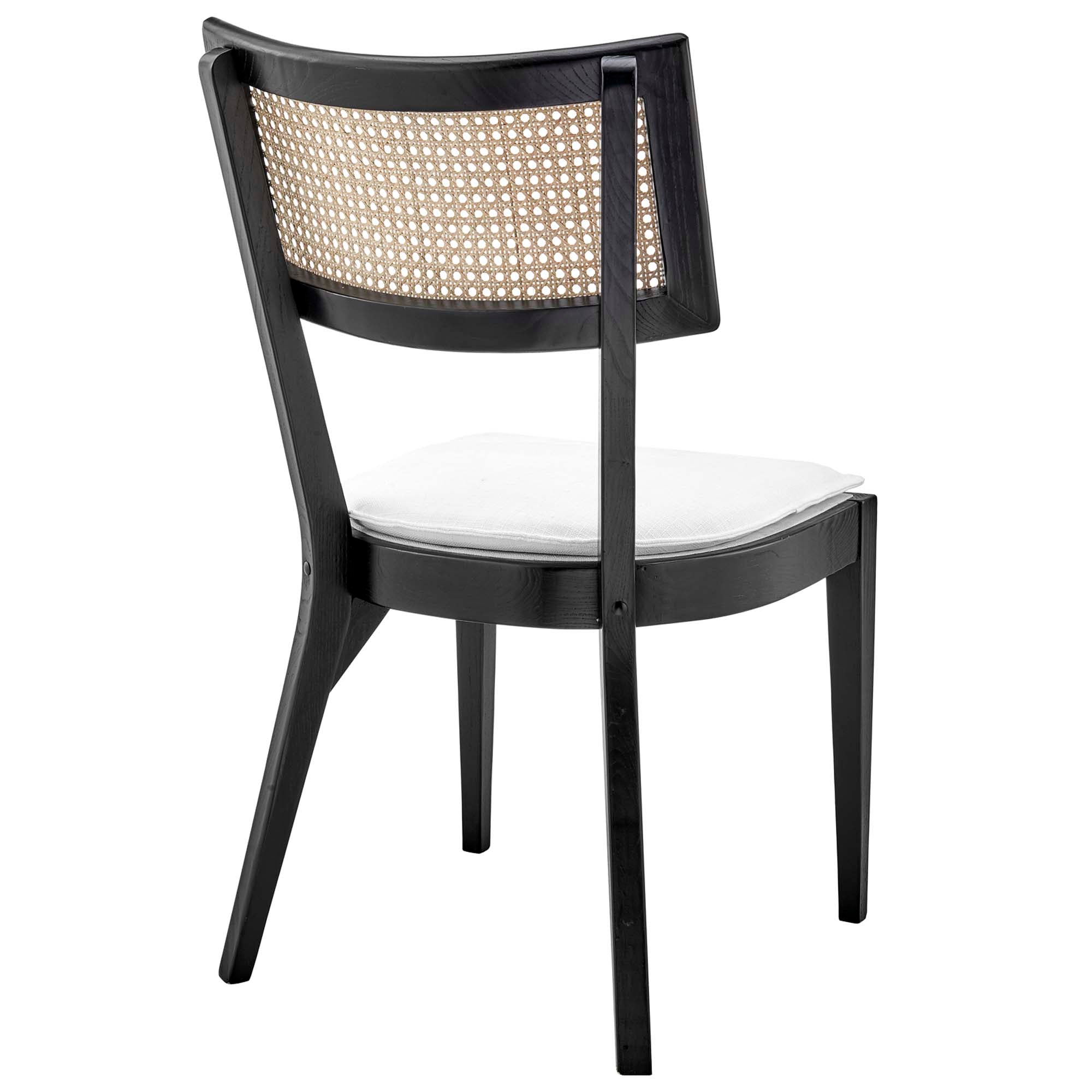 Caledonia Fabric Upholstered Wood Dining Chair