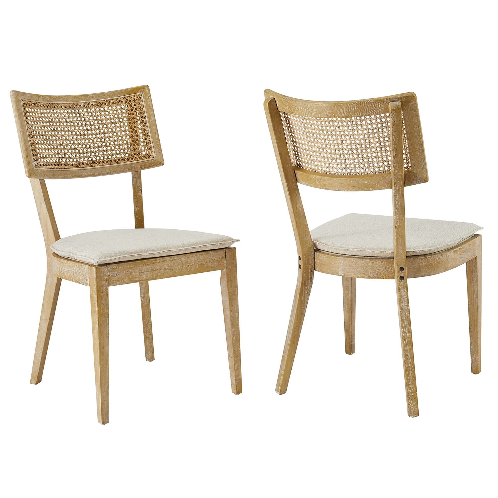 Caledonia Fabric Upholstered Wood Dining Chair
