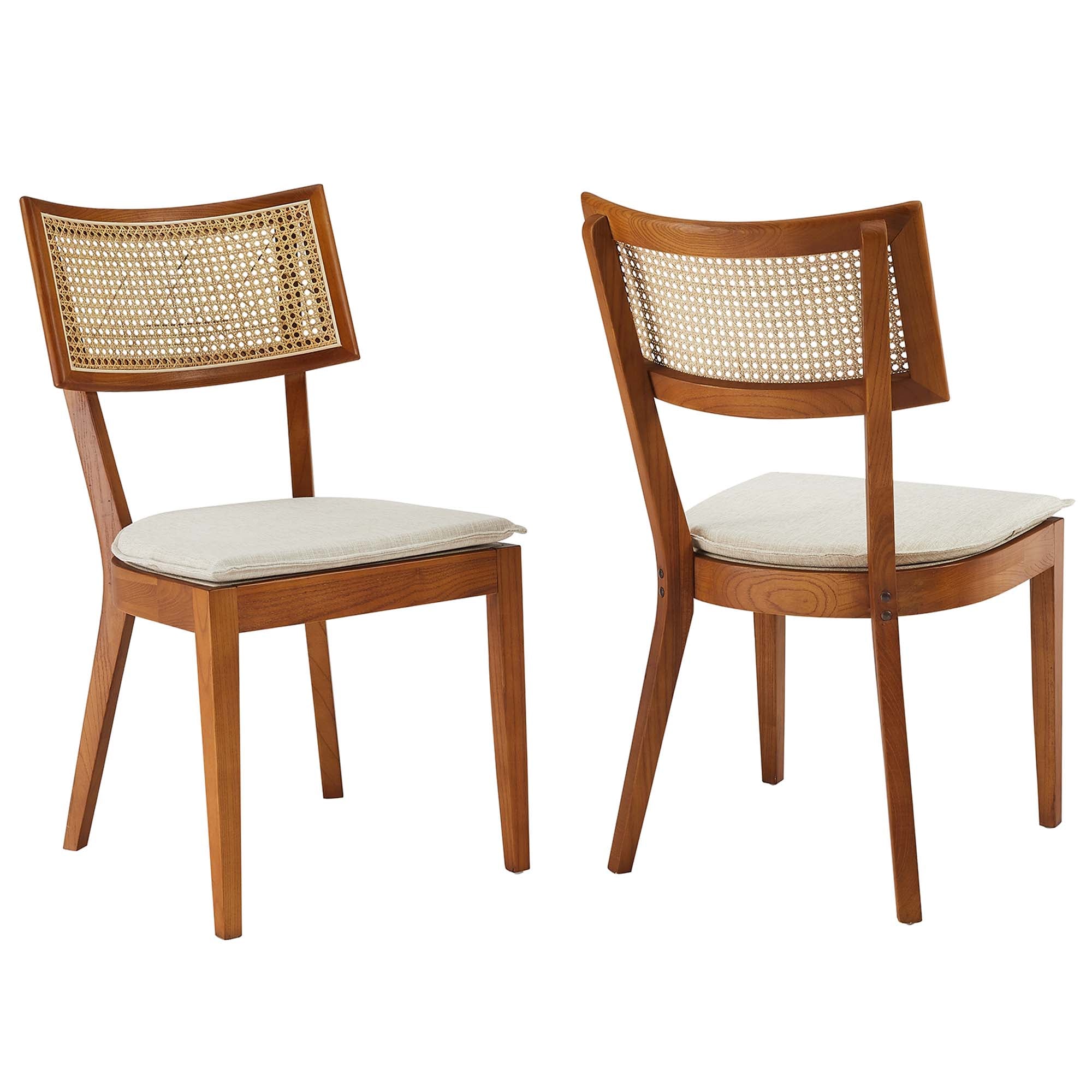 Caledonia Fabric Upholstered Wood Dining Chair