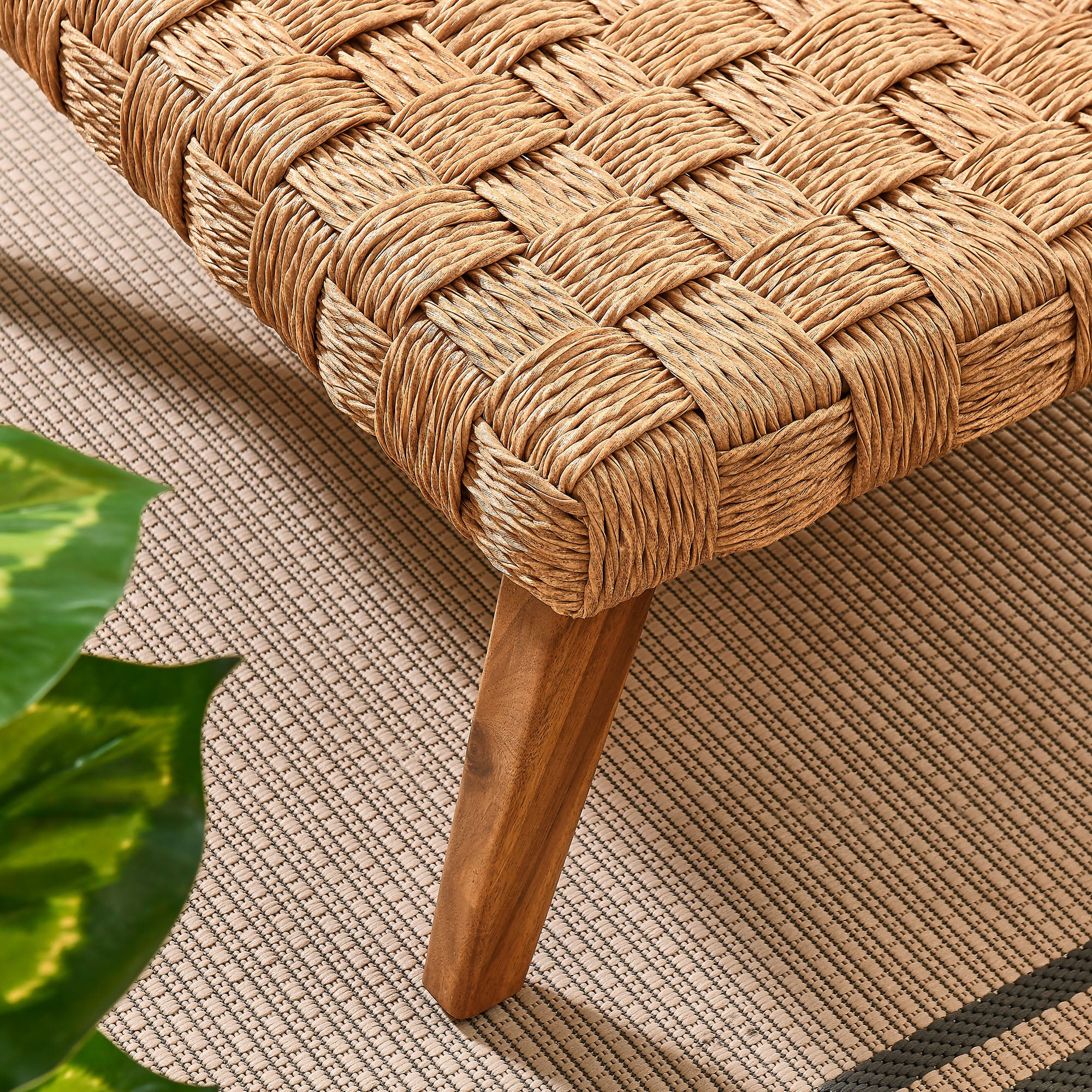 Thames Outdoor Patio Wicker Outdoor Patio Rattan Coffee Table