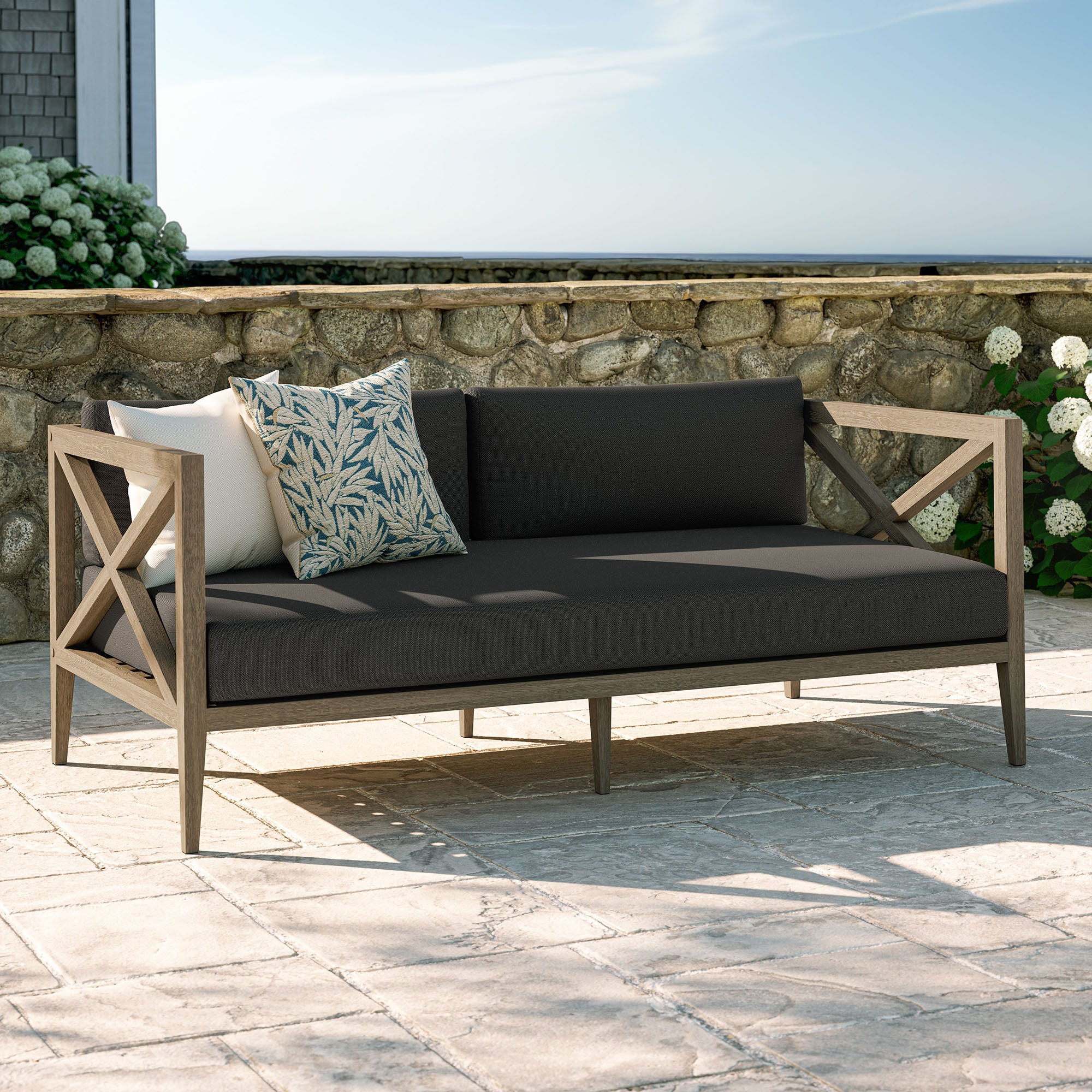 Northlake Outdoor Patio Teak Loveseat