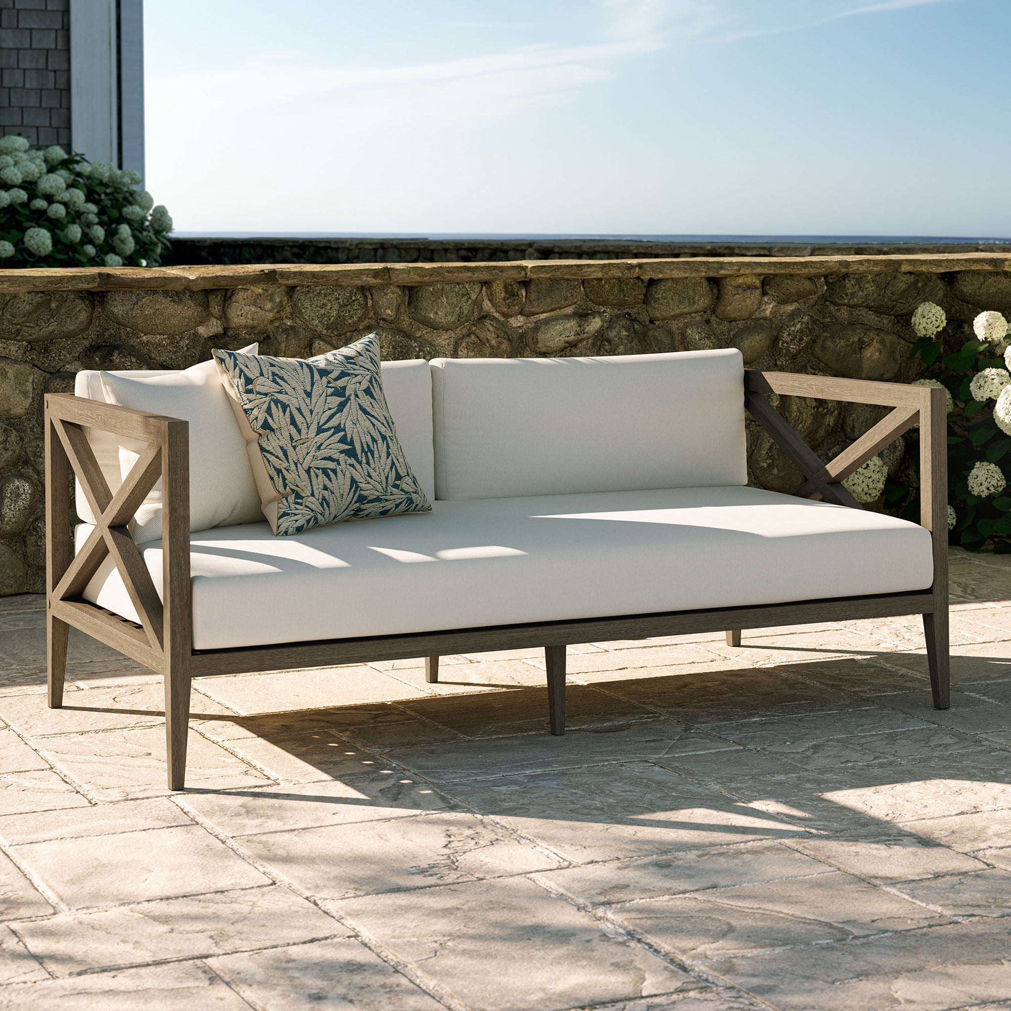 Northlake Outdoor Patio Teak Loveseat