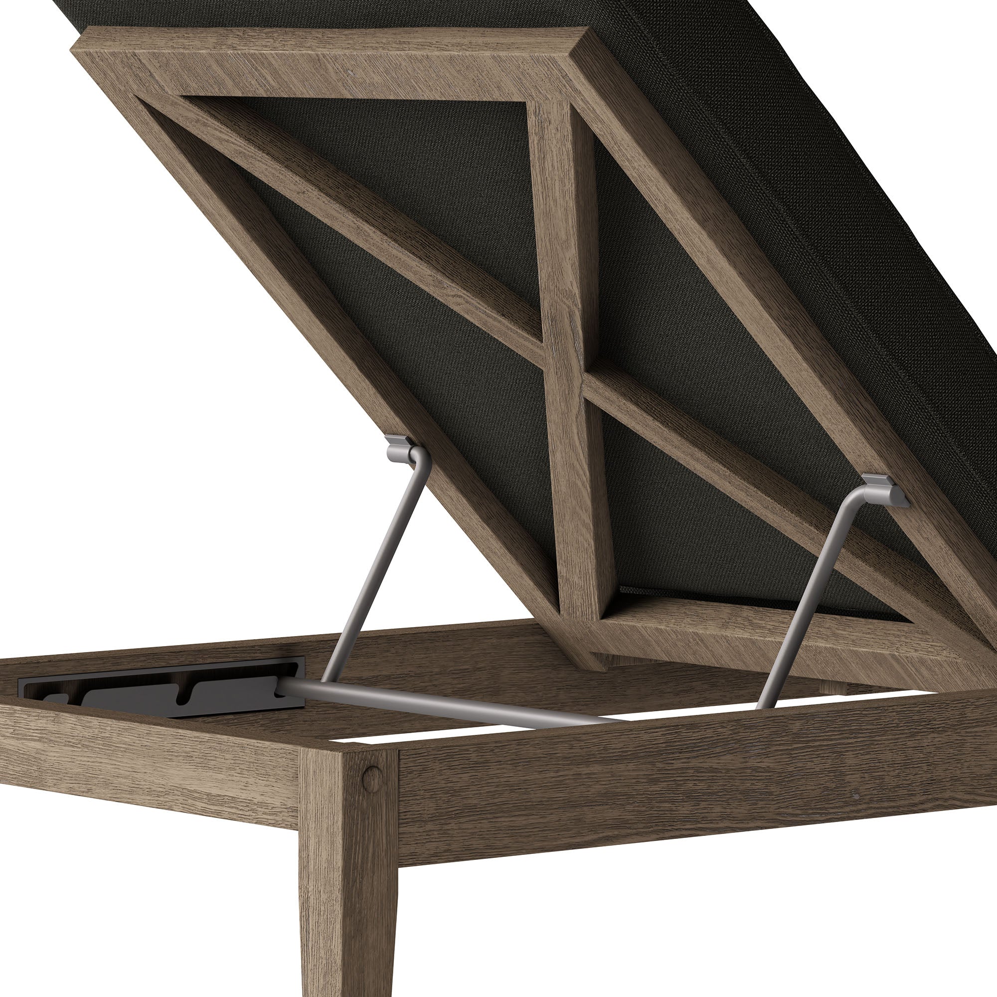 Northlake Outdoor Patio Teak Chaise Lounge