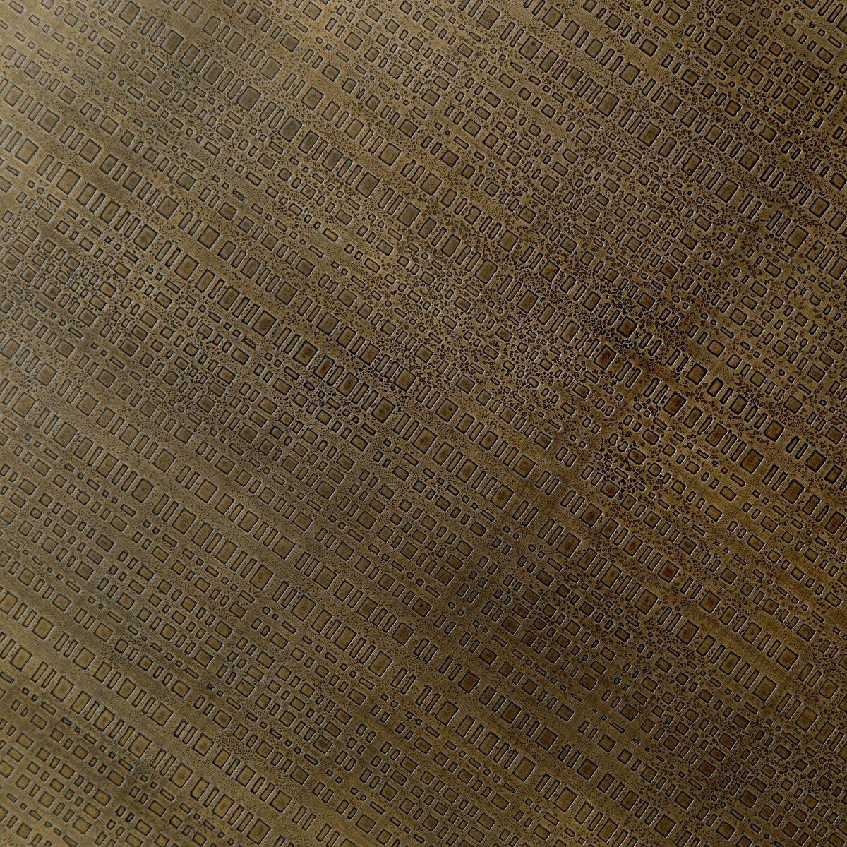 Fannin Table - Acid Etched Aged Brass