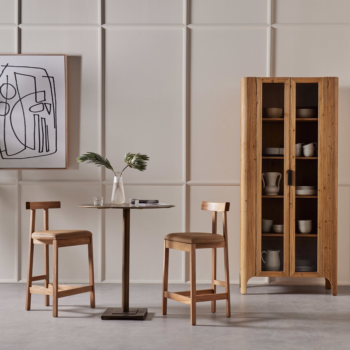 Fannin Table - Acid Etched Aged Brass