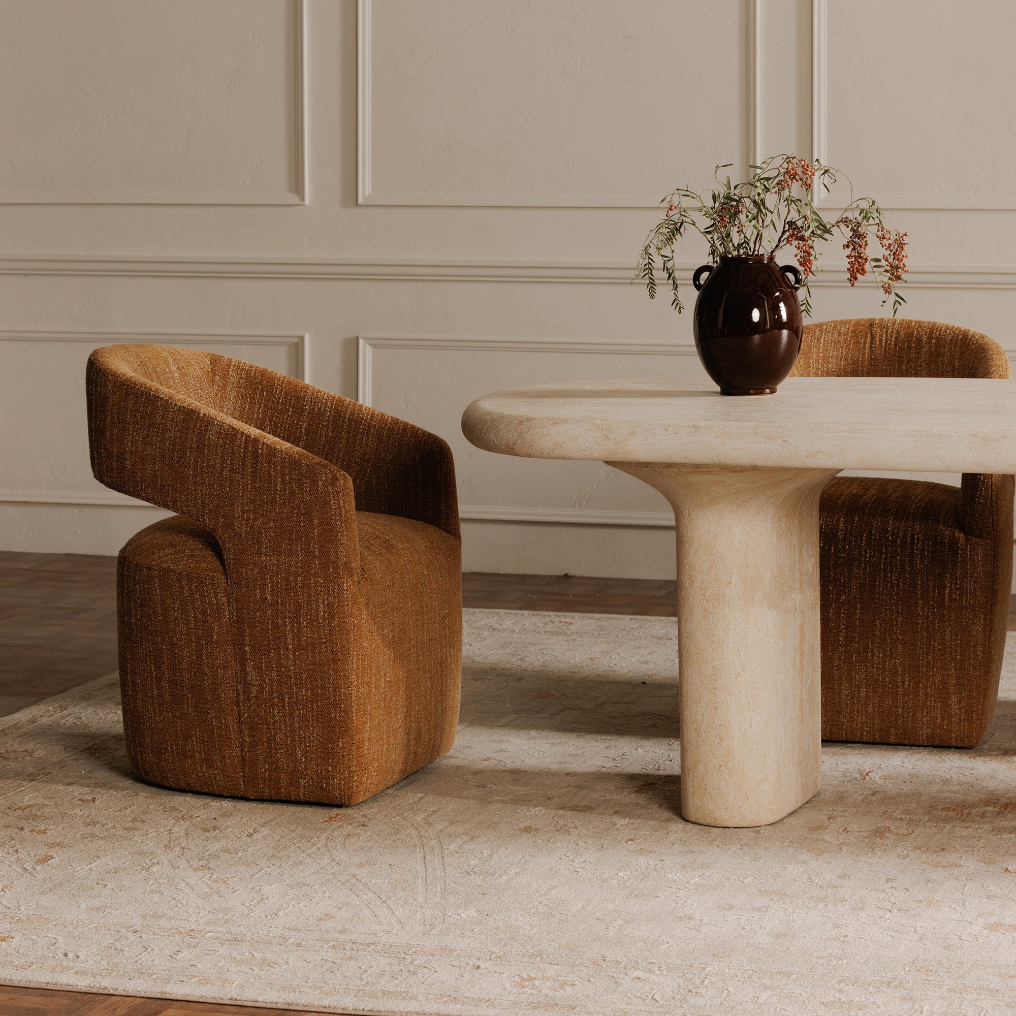 Barrow Rolling Dining Chair