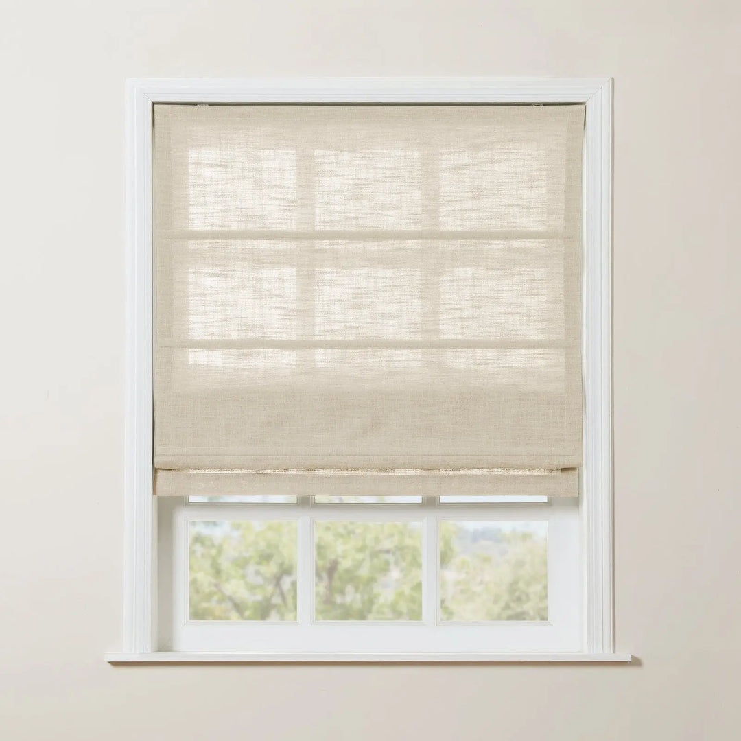 Liz Linen Roman Shade Cordless