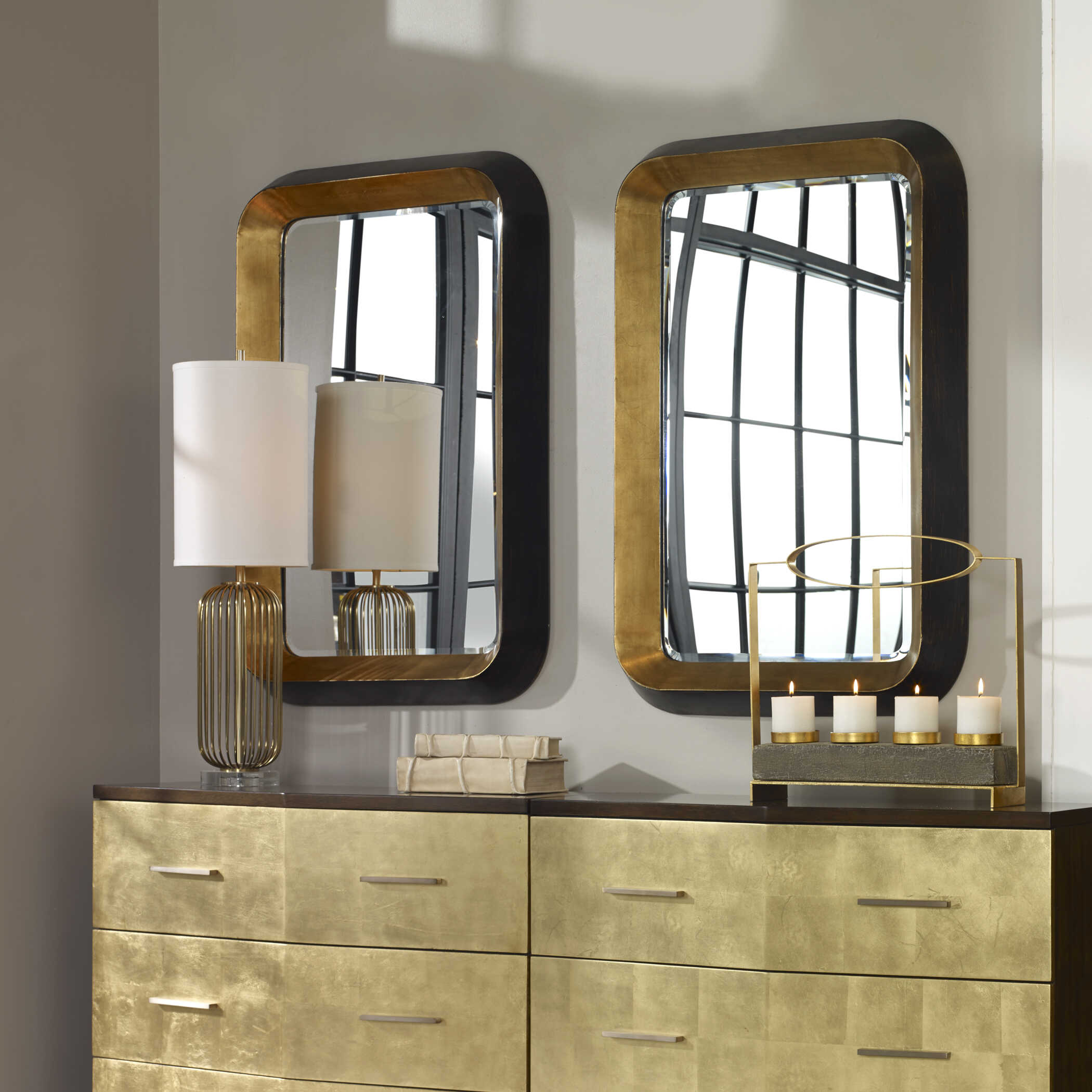 Niva Metallic Wall Mirror