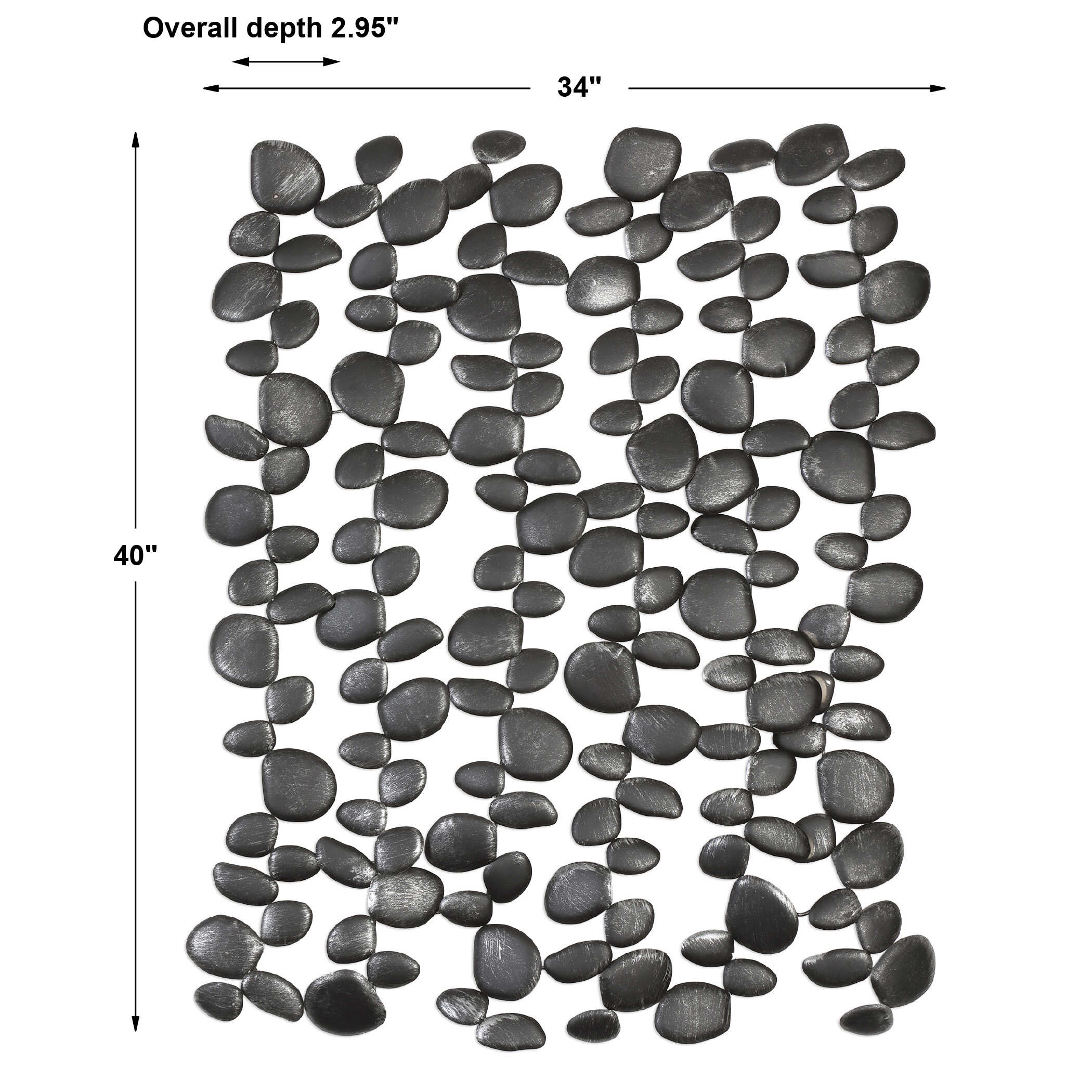 Skipping Stones Forged Iron Wall Art