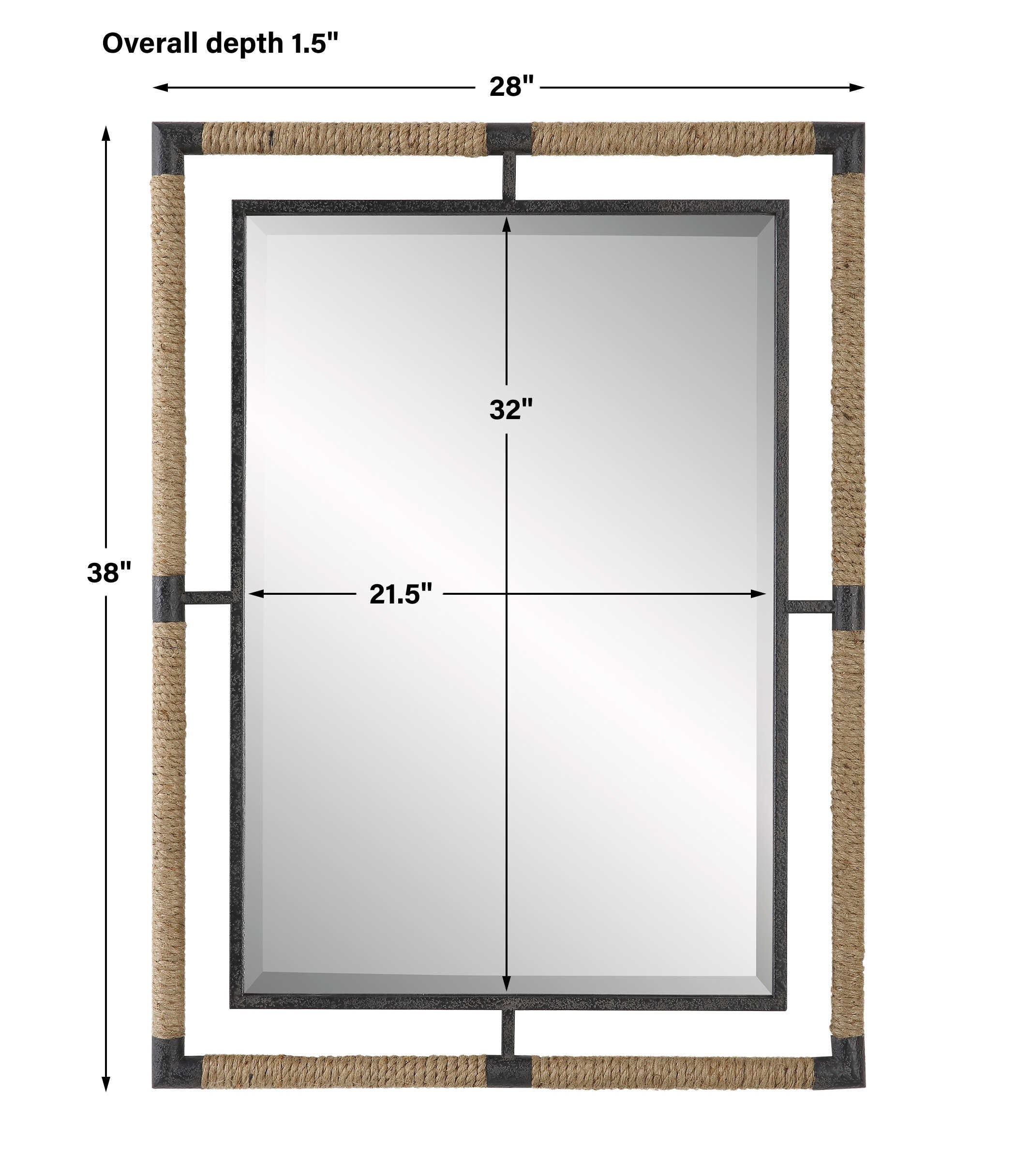 Melville Iron & Rope Mirror