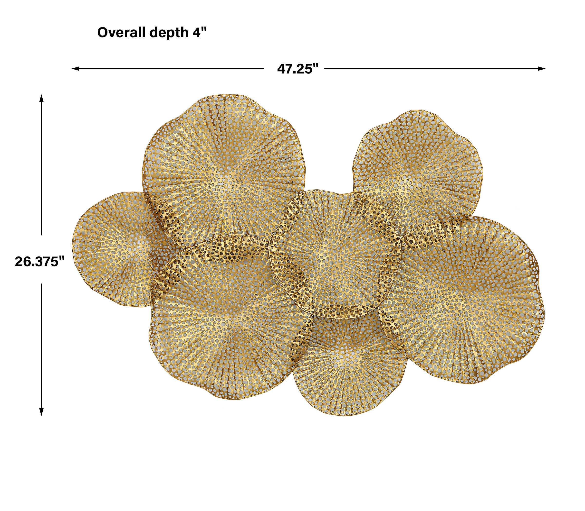 Ripley Gold Metal Wall Art