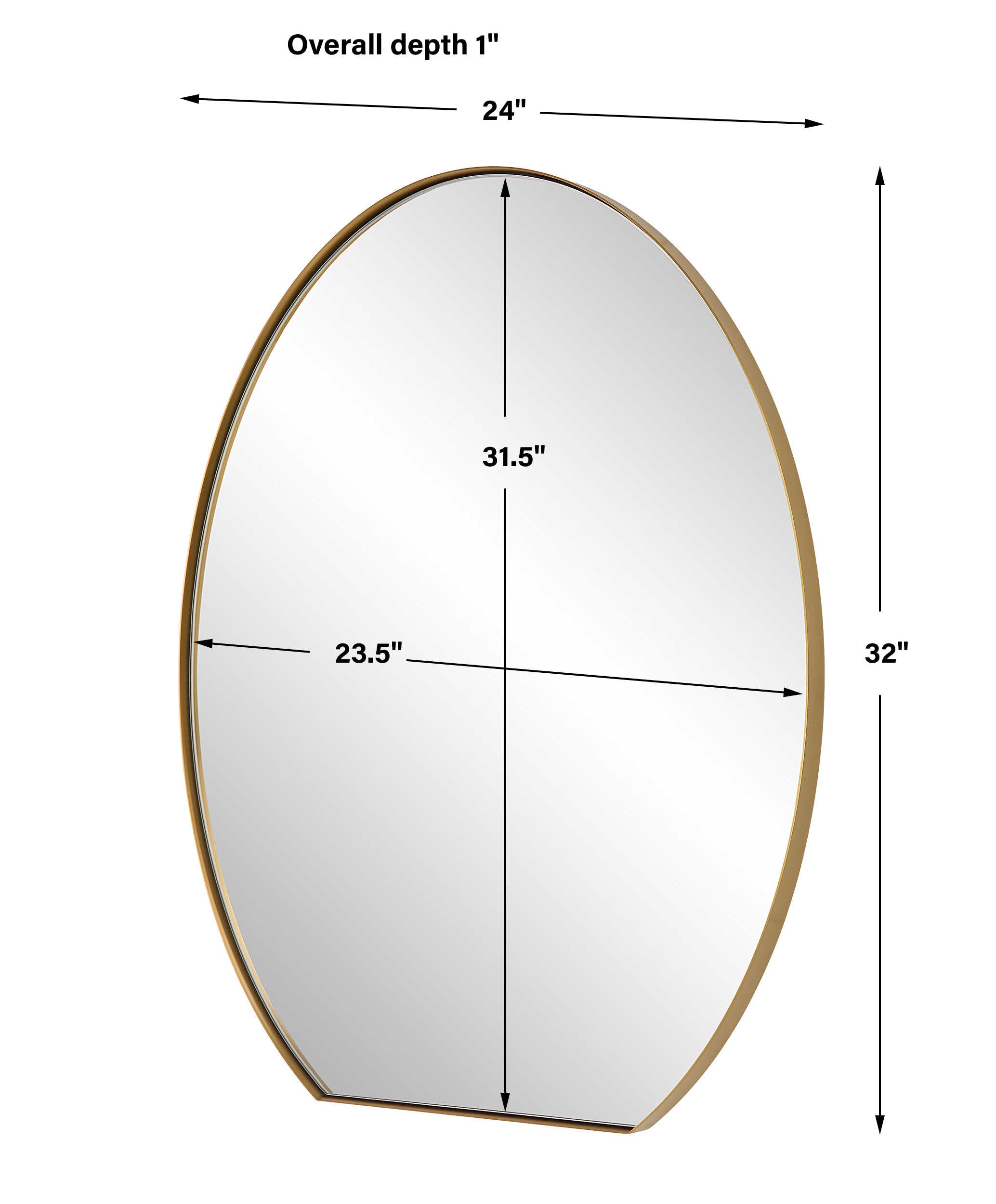 Cabell Oval Mirror