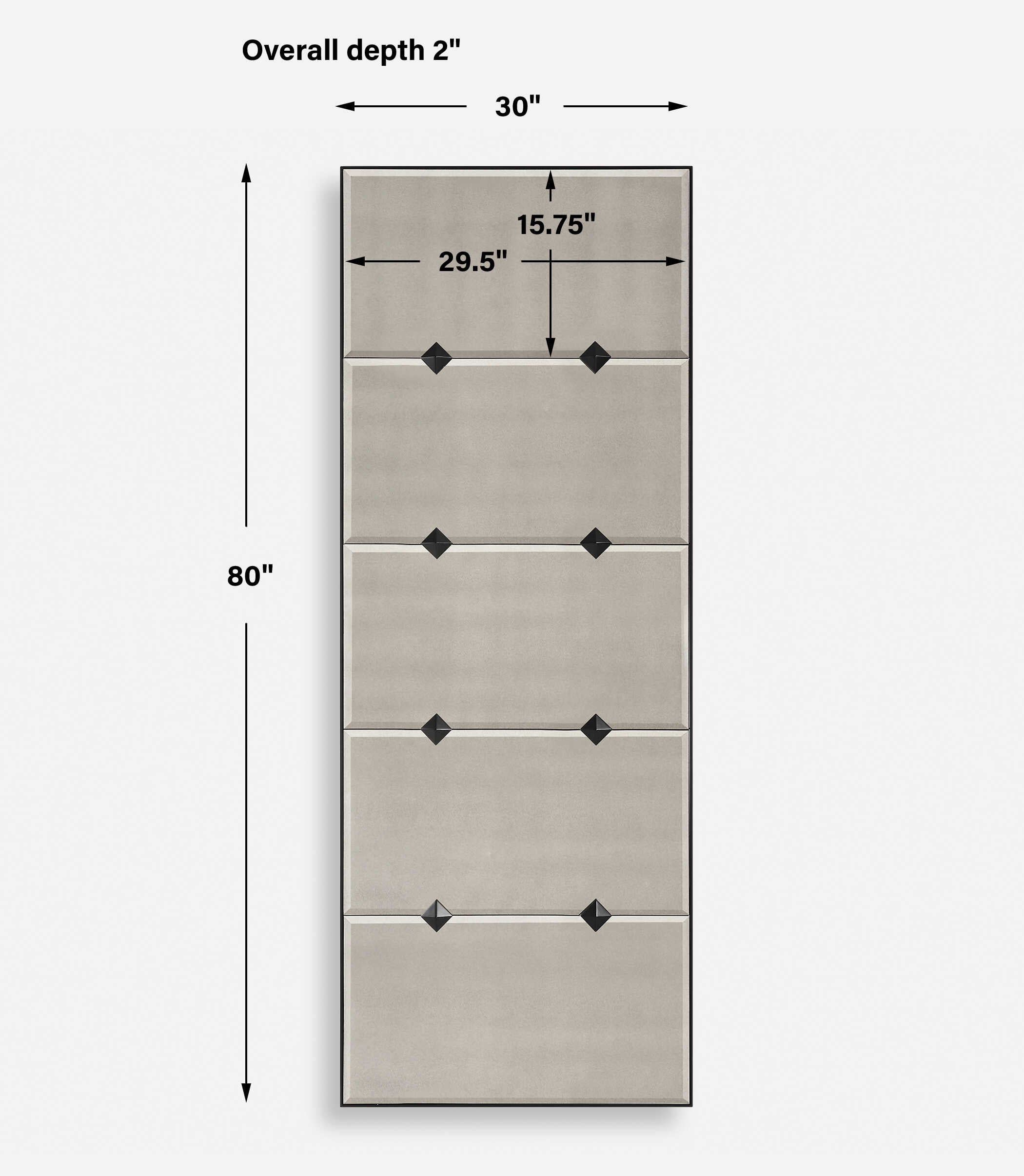 Serchio Oversized Iron Mirror