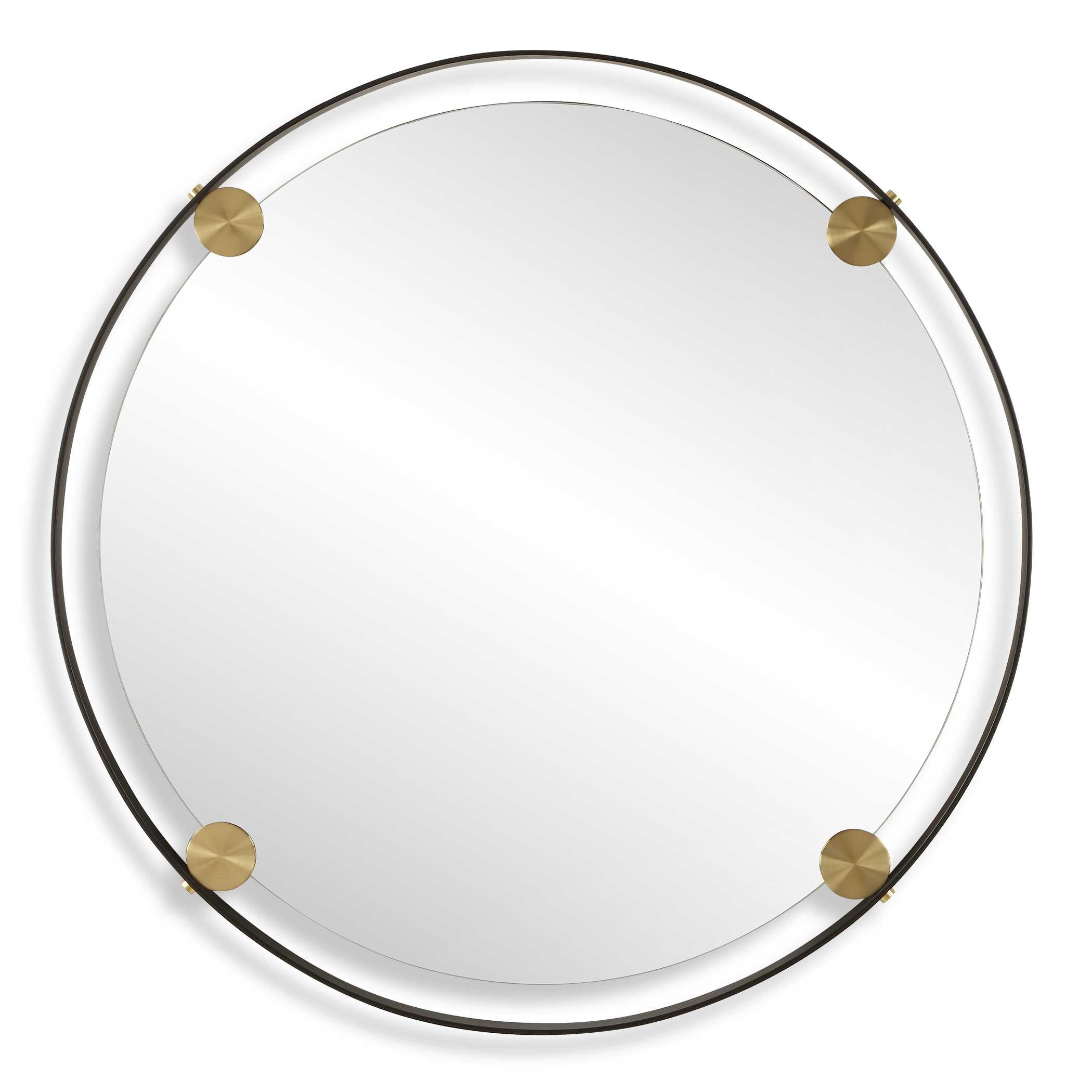 Radius Round Iron Mirror