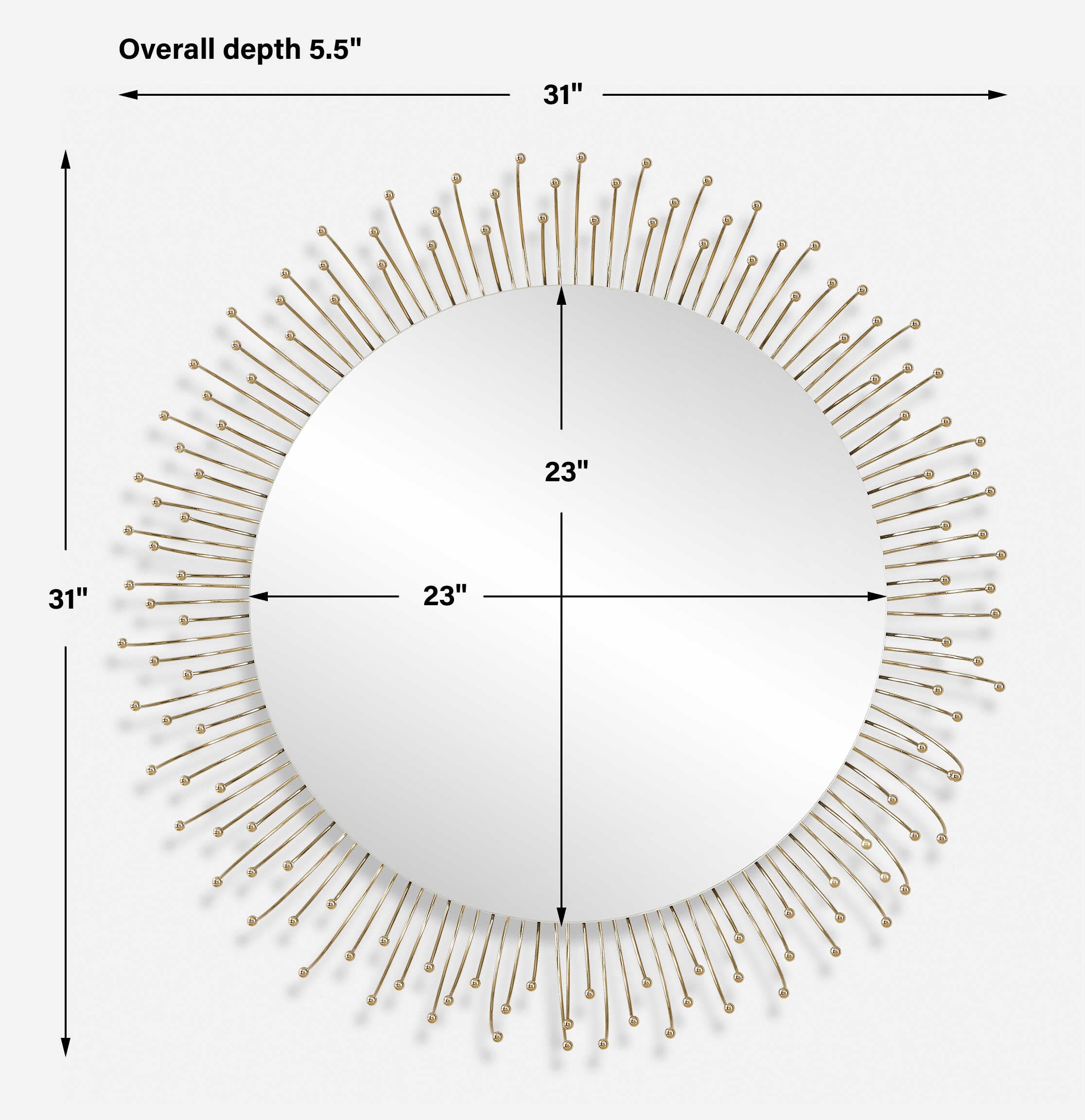 Aga Round Mirror