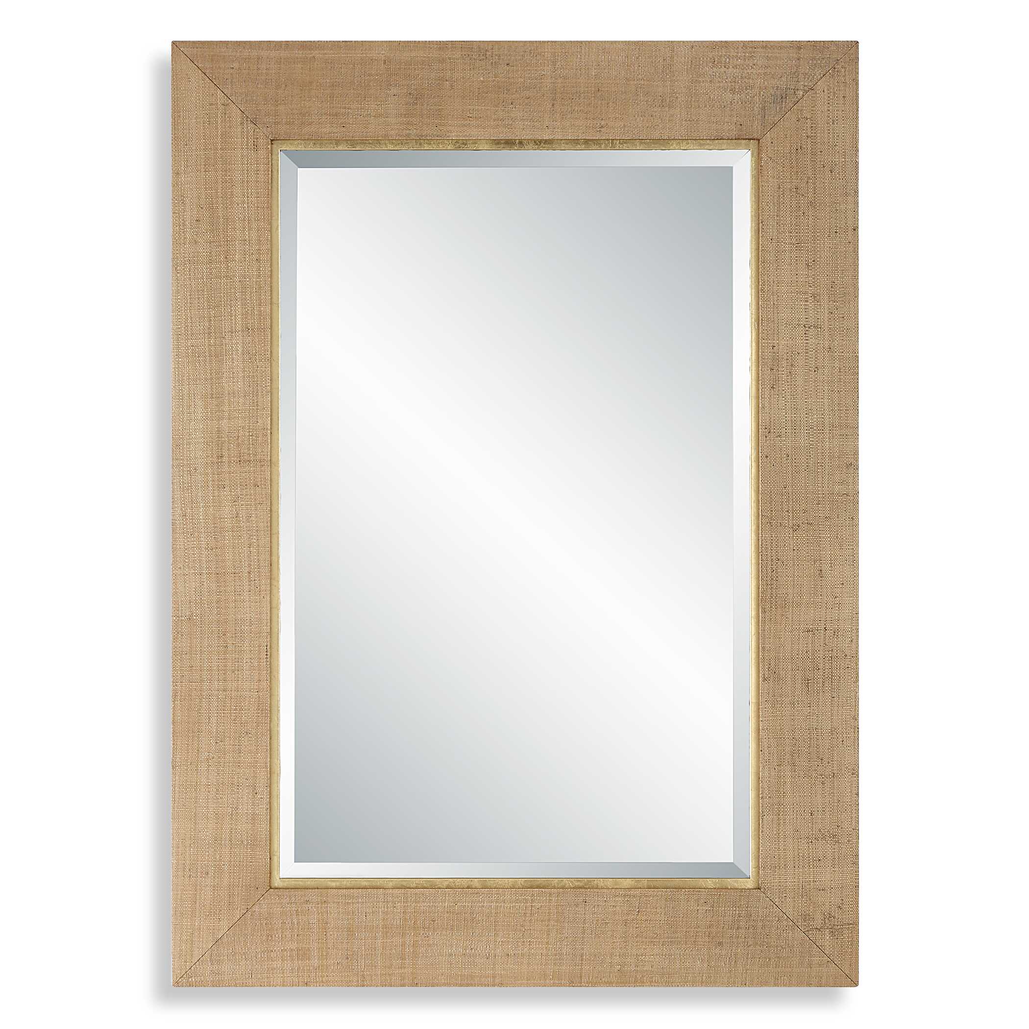 Bungalow Grass Cloth Mirror