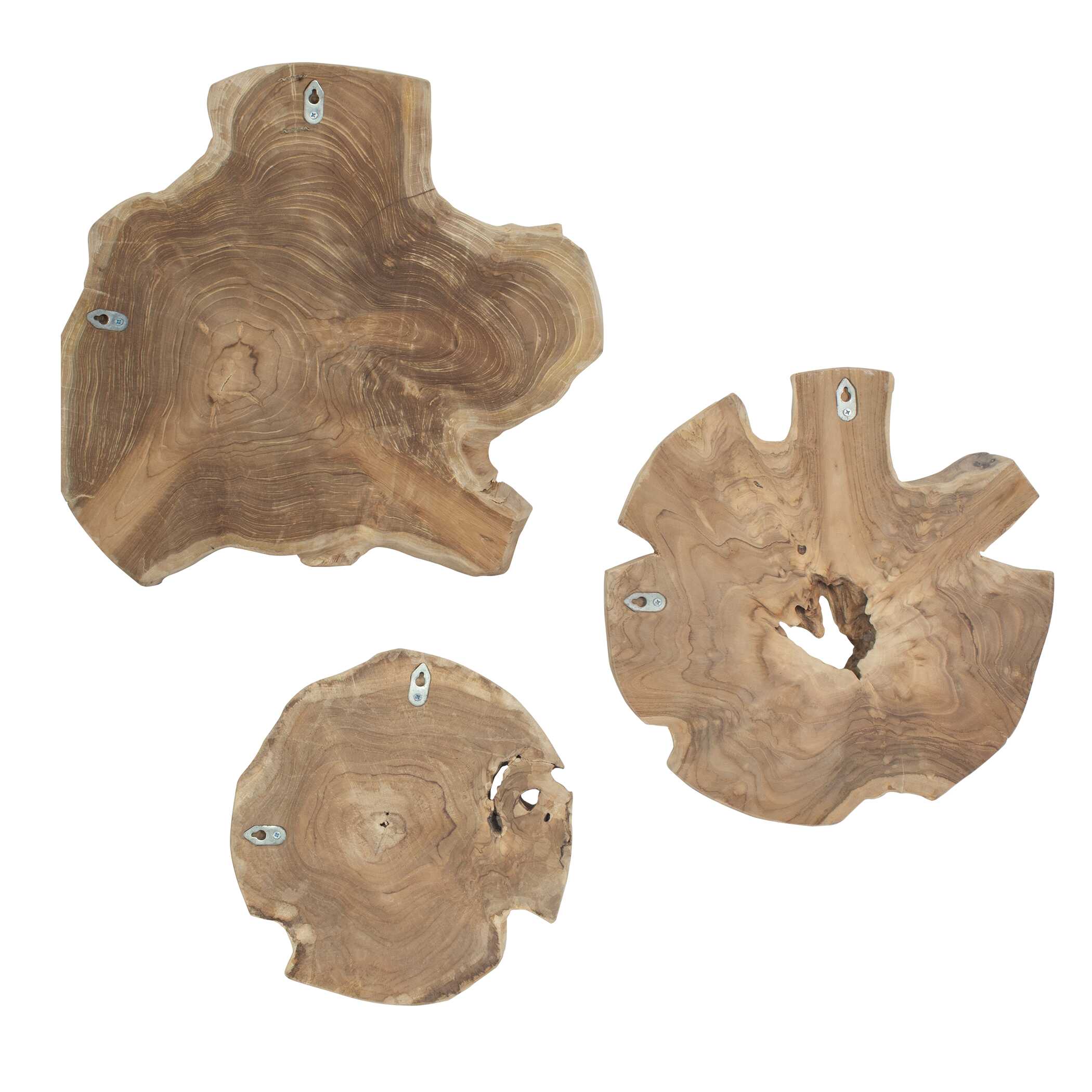Kalani Wood Outdoor Wall Art Set/3