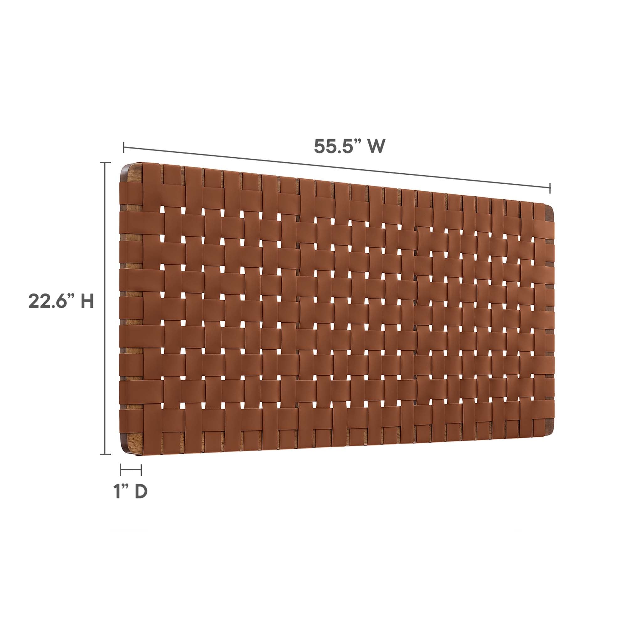 Sparta Weave Vegan Leather Headboard